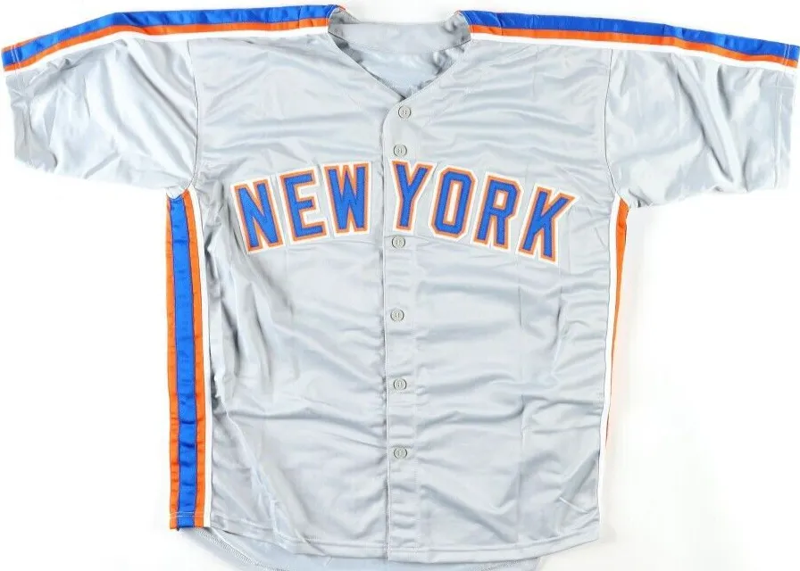 Vince Coleman Signed New York Mets Jersey (JSA COA) Rookie of the Year 1985 / CF