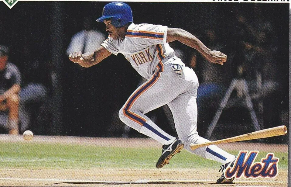 Vince Coleman Signed New York Mets Jersey (JSA COA) Rookie of the Year 1985 / CF