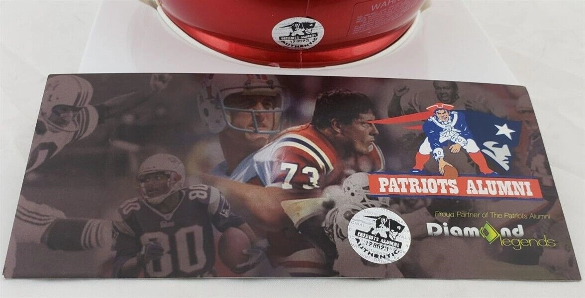 Vince Wilfork Signed New England Patriots Mini Helmet (Patriots Alumni Club COA)