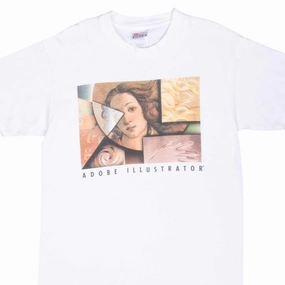 VINTAGE ABOBE ILLUSTRATOR SOFTWARE 1990S TEE SHIRT MEDIUM