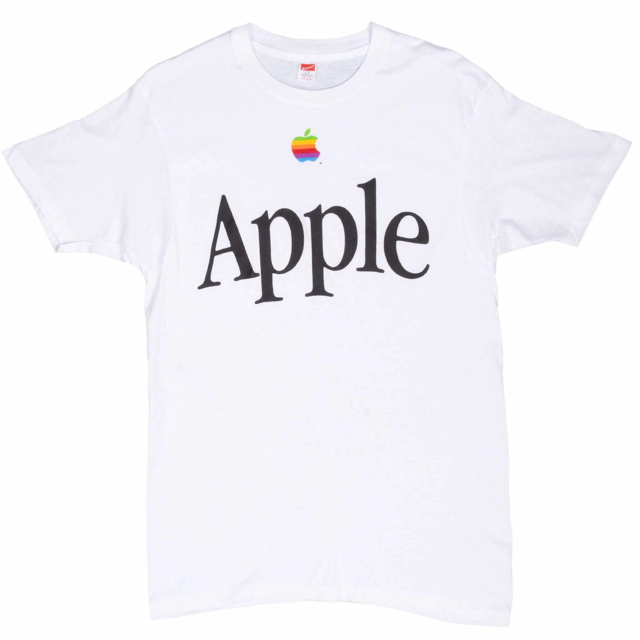 VINTAGE APPLE COMPUTERS 1980S HANES TEE SHIRT MEDIUM MADE IN USA