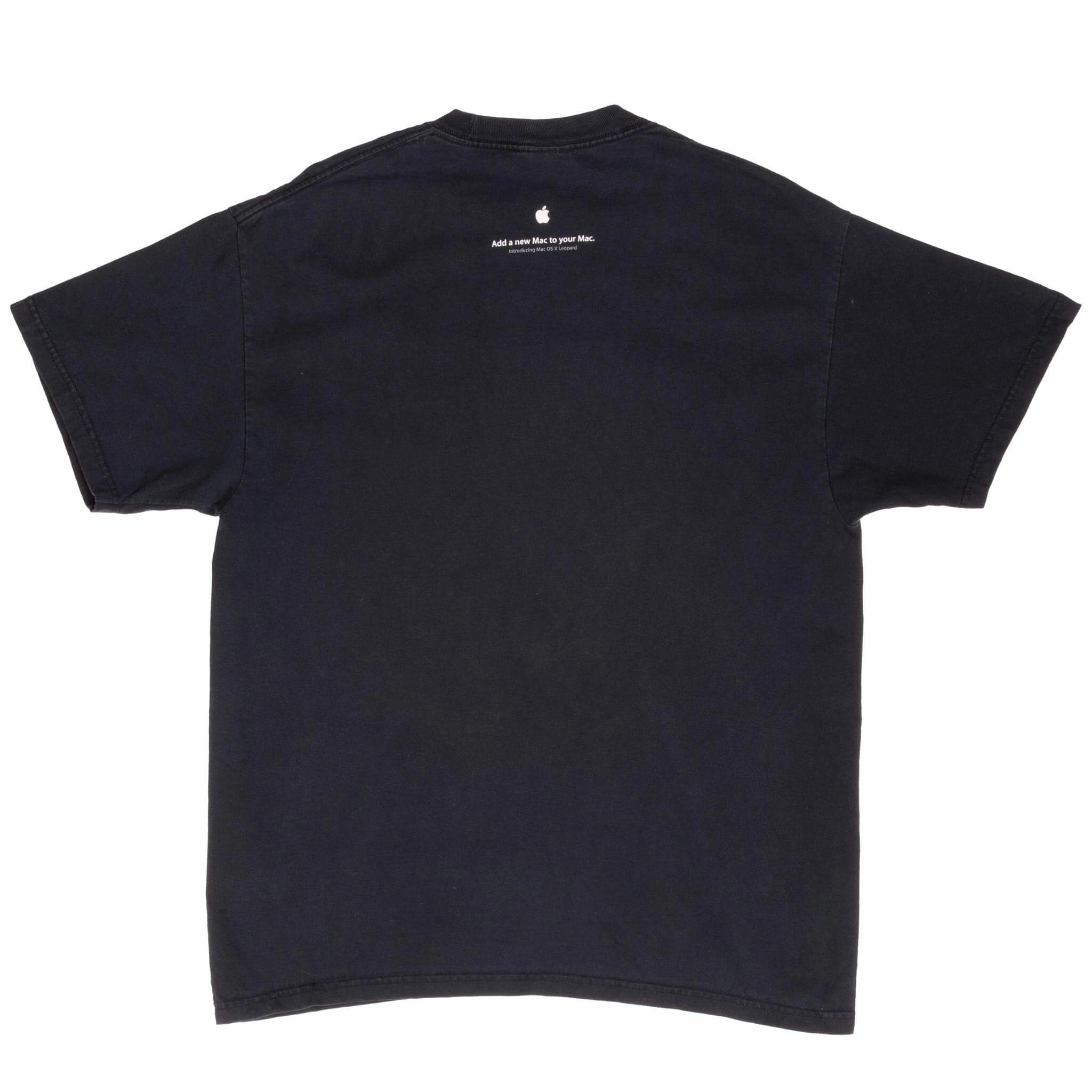VINTAGE APPLE MAC OS X LEOPARD 2007 TEE SHIRT LARGE