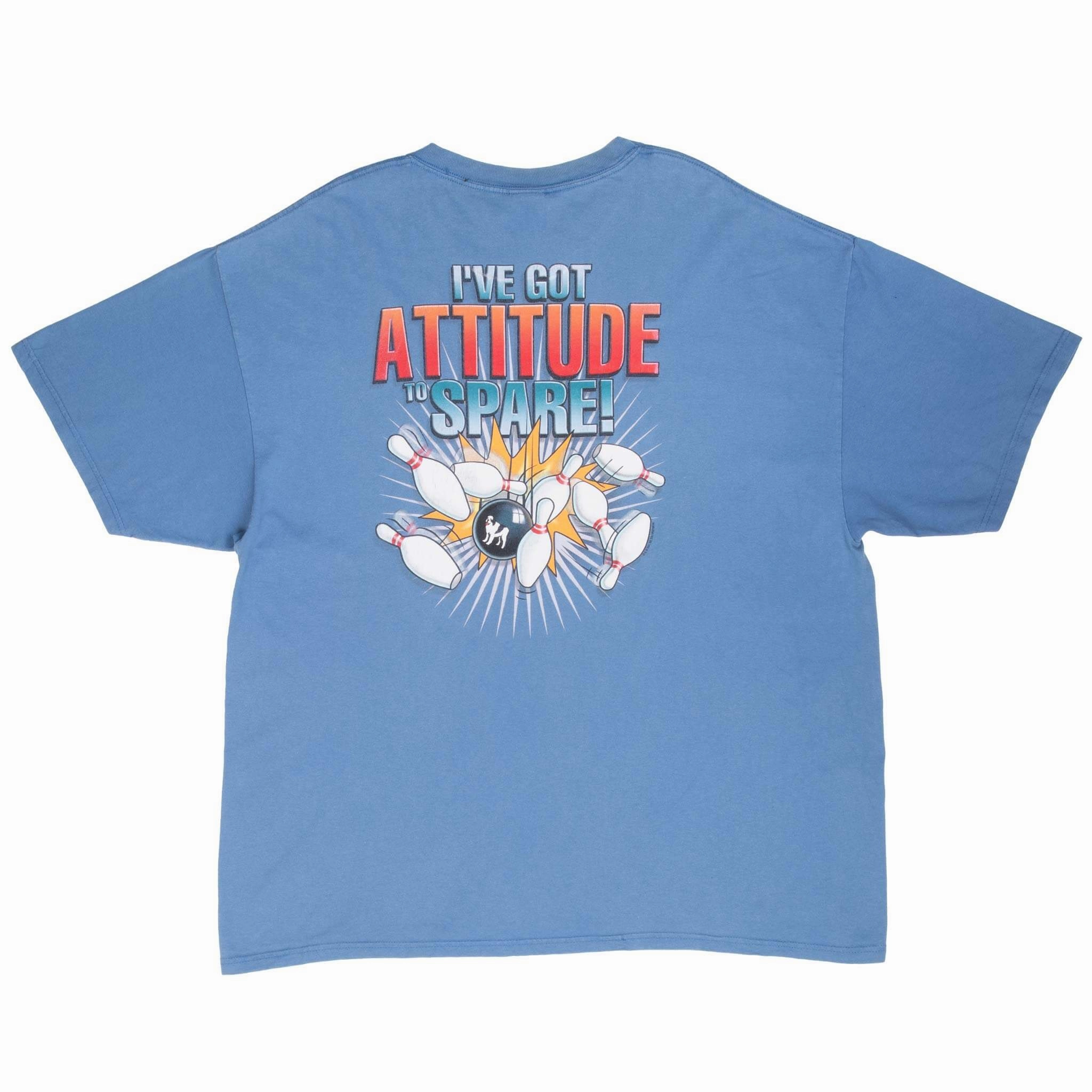 VINTAGE BIG DOGS ATTITUDE TO SPARE TEE SHIRT 2001 2XL