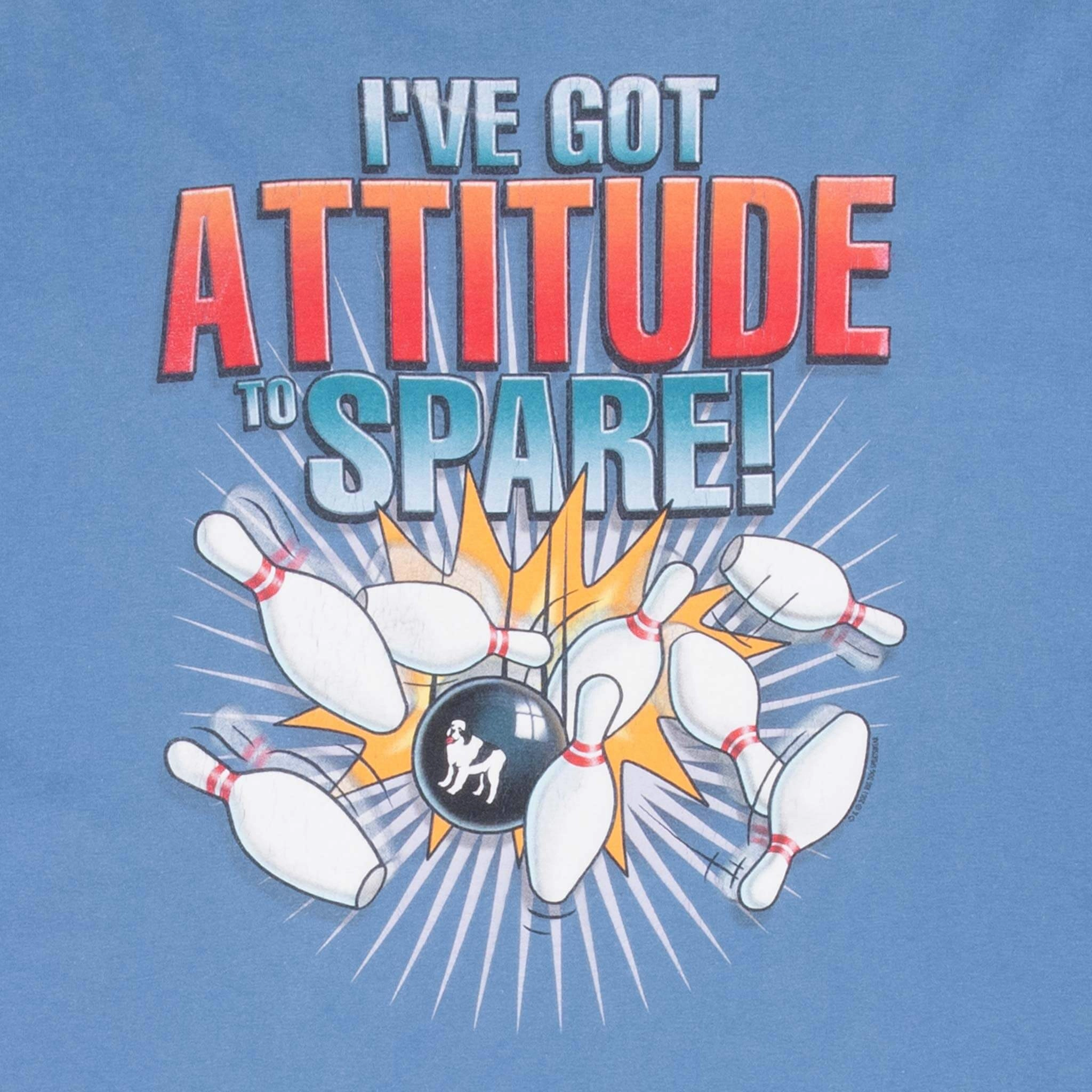 VINTAGE BIG DOGS ATTITUDE TO SPARE TEE SHIRT 2001 2XL