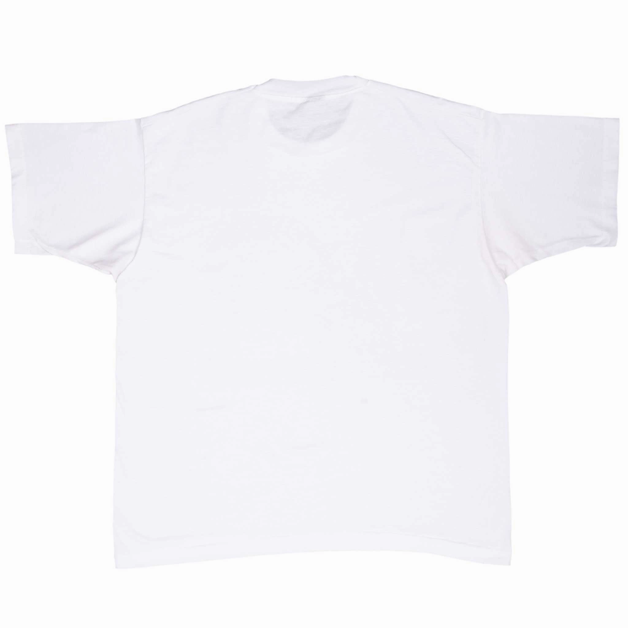 VINTAGE COCA COLA COMPANY WHITE TEE SHIRT 1980S LARGE