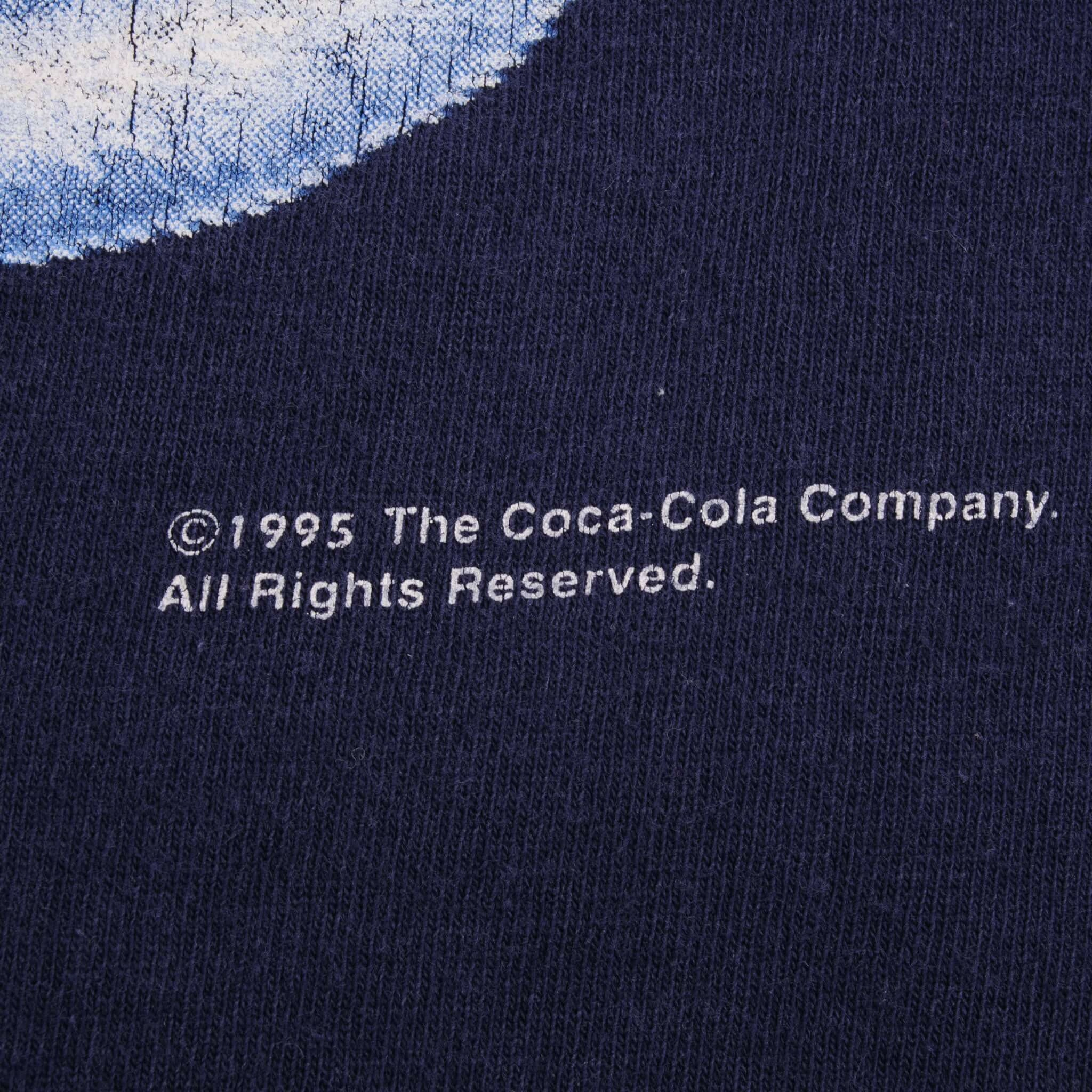 VINTAGE COCA COLA POLAR BEAR TEE SHIRT 1995 SIZE LARGE MADE IN USA