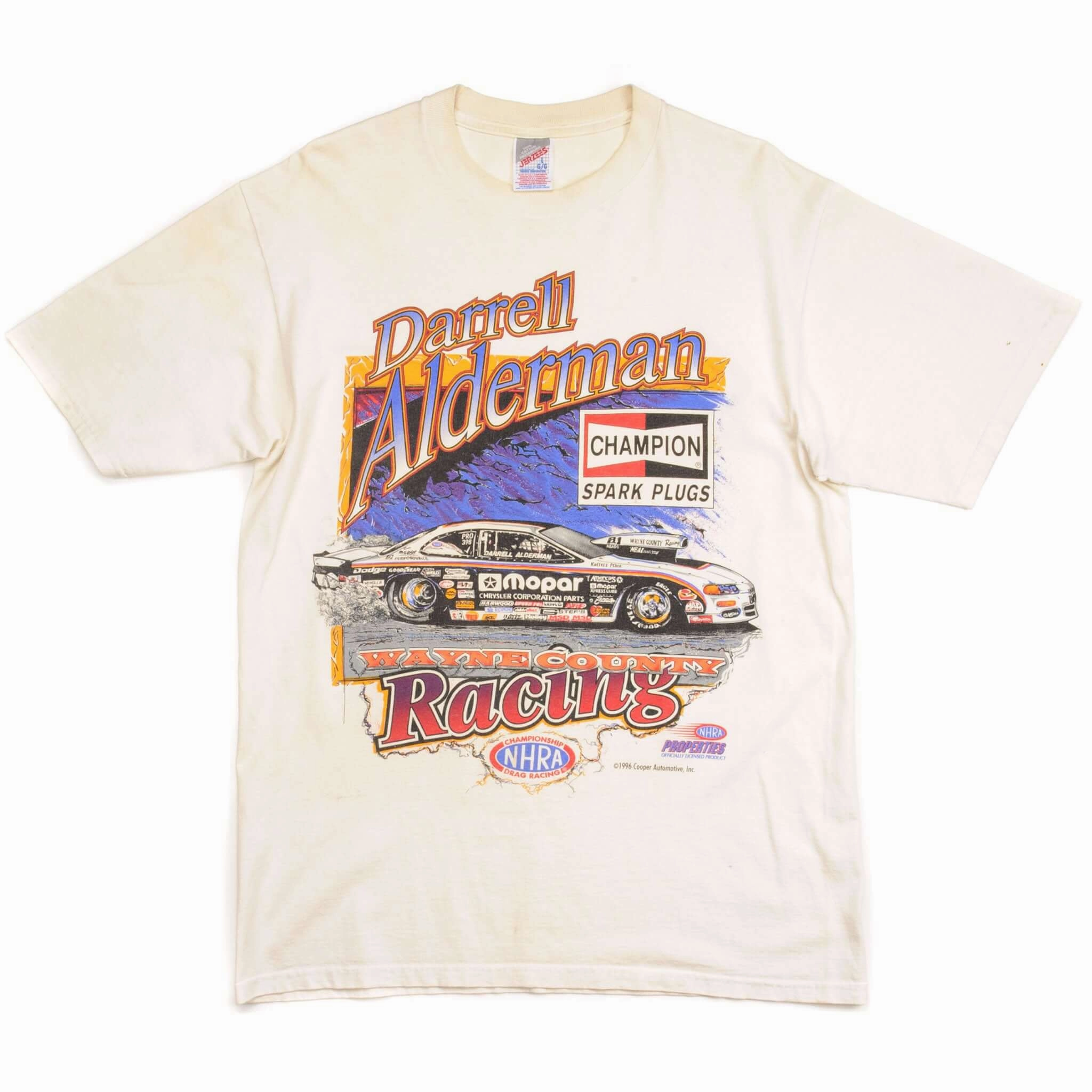 VINTAGE DARRELL ALDERMAN RACING TEE SHIRT 1996 SIZE LARGE