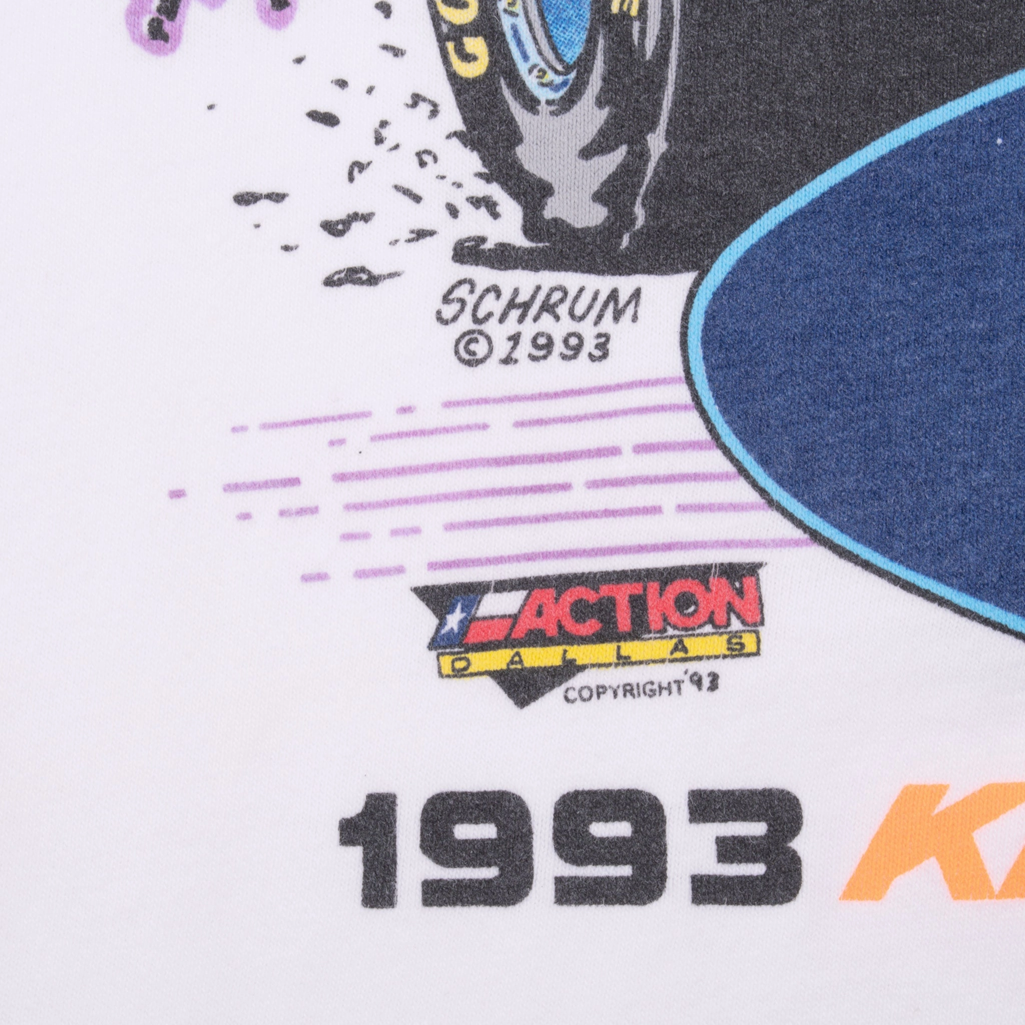 VINTAGE DAVE BLANEY KONGS ROYAL CHAMPION 1993 DRAG RACING TEE SHIRT XL MADE USA