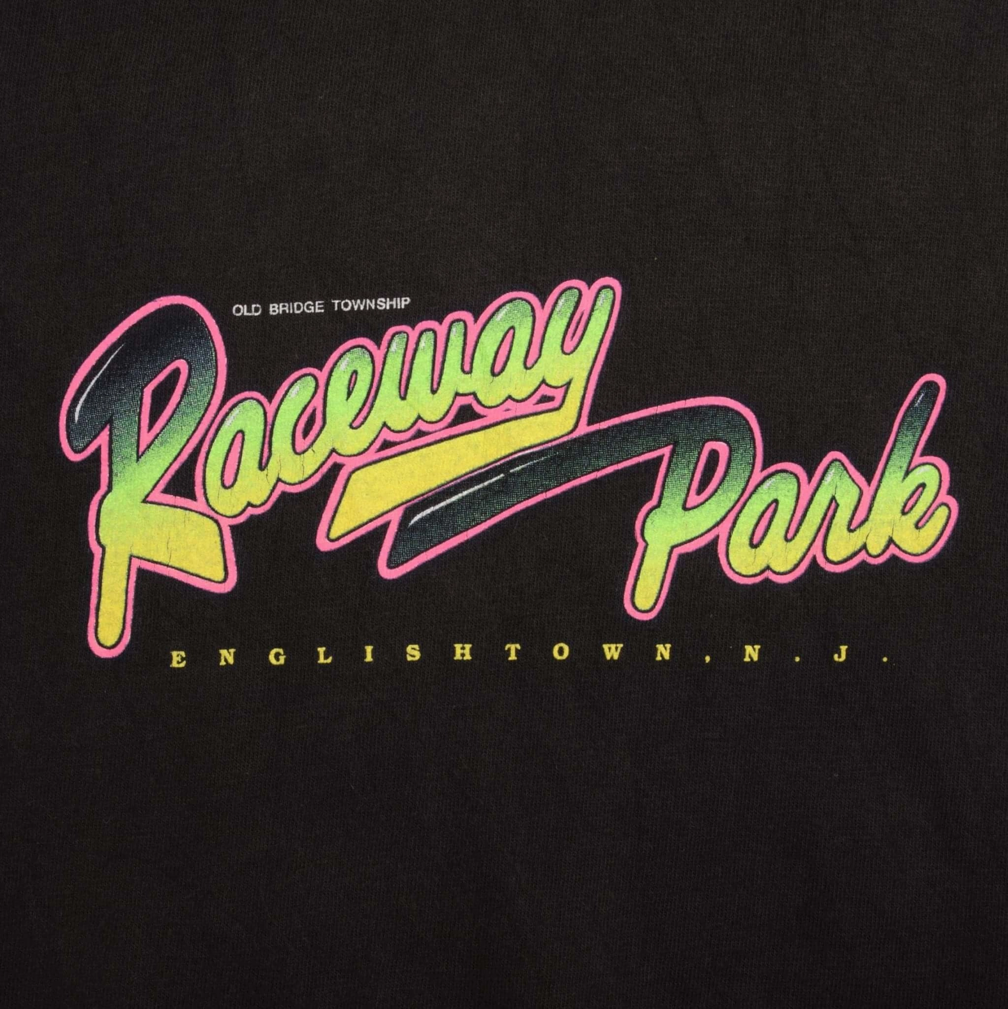 VINTAGE DRAG RACING NHRA RACEWAY PARK ENGLISHTOWN NJ 1992 TEE SHIRT SIZE XL