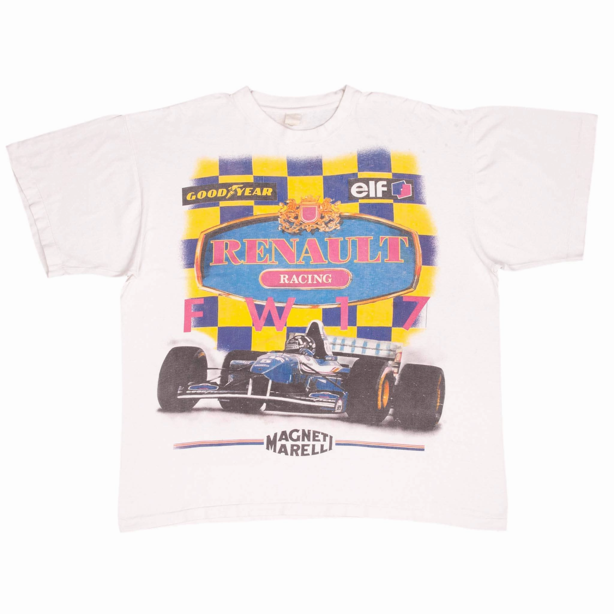 VINTAGE F1 WILLAMS RENAULT FW17 DAMON HILL 1995 TEE SHIRT SIZE XL