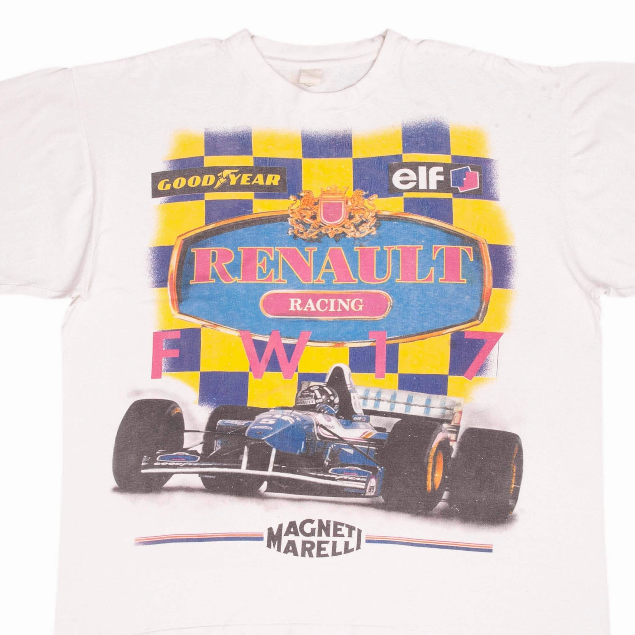 VINTAGE F1 WILLAMS RENAULT FW17 DAMON HILL 1995 TEE SHIRT SIZE XL
