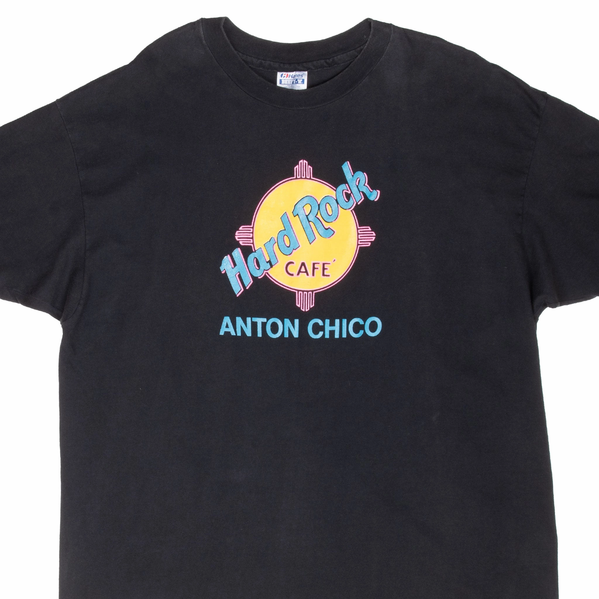 VINTAGE HARD ROCK CAFE ANTON CHICO 1980S TEE SHIRT 2XL MADE IN USA