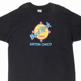 VINTAGE HARD ROCK CAFE ANTON CHICO 1980S TEE SHIRT 2XL MADE IN USA