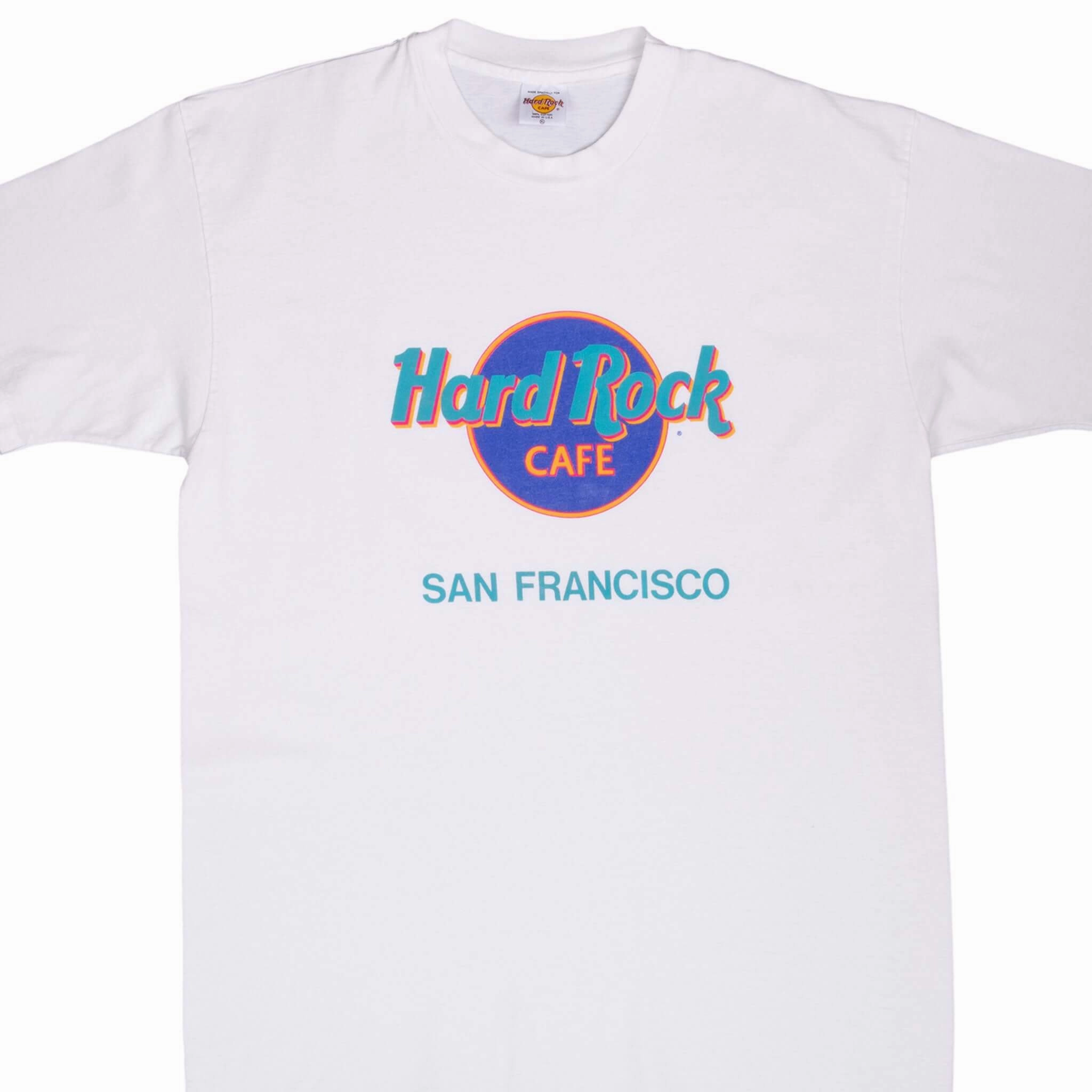 VINTAGE HARD ROCK CAFE SAN FRANCISCO TEE SHIRT 1990S LARGE MADE IN USA