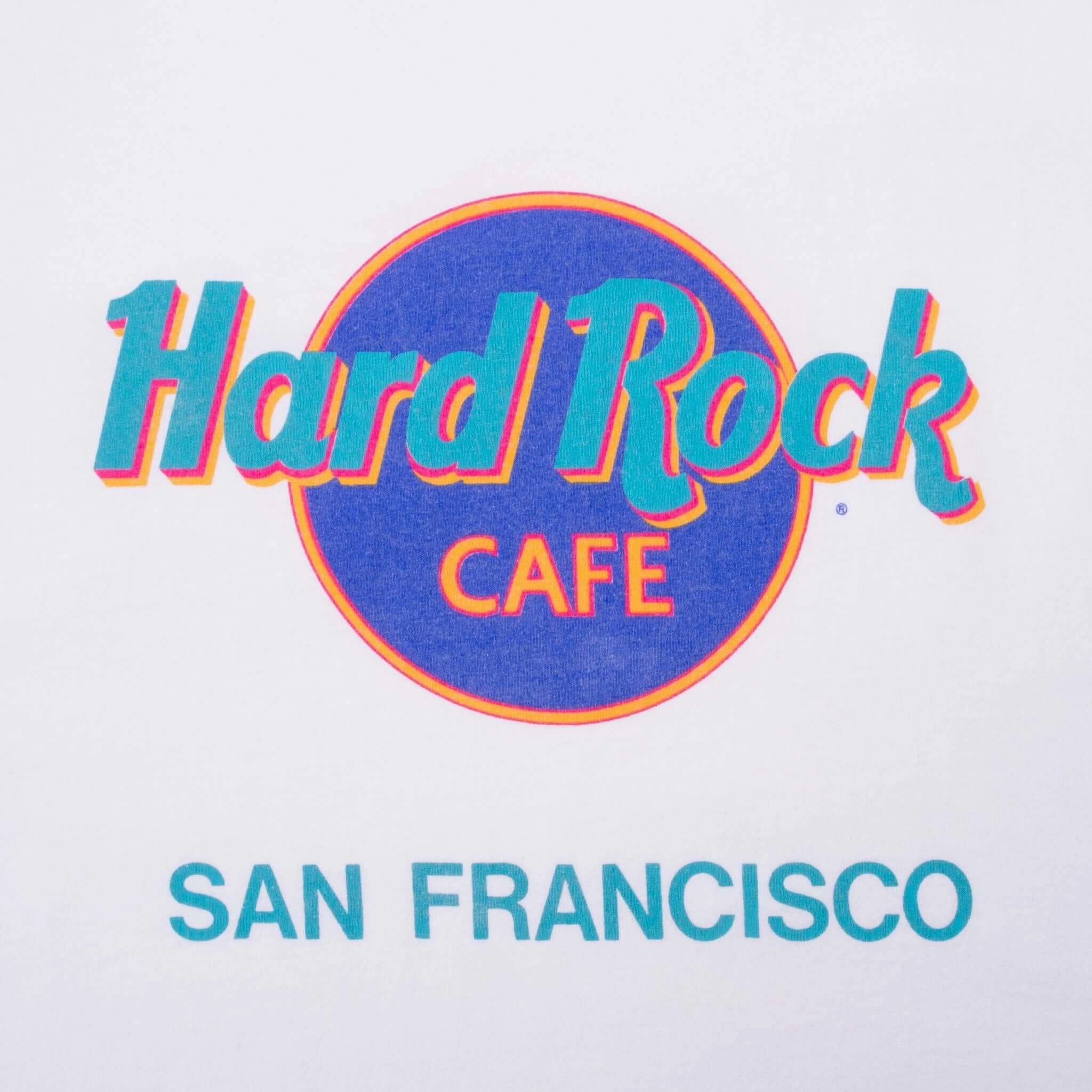 VINTAGE HARD ROCK CAFE SAN FRANCISCO TEE SHIRT 1990S LARGE MADE IN USA