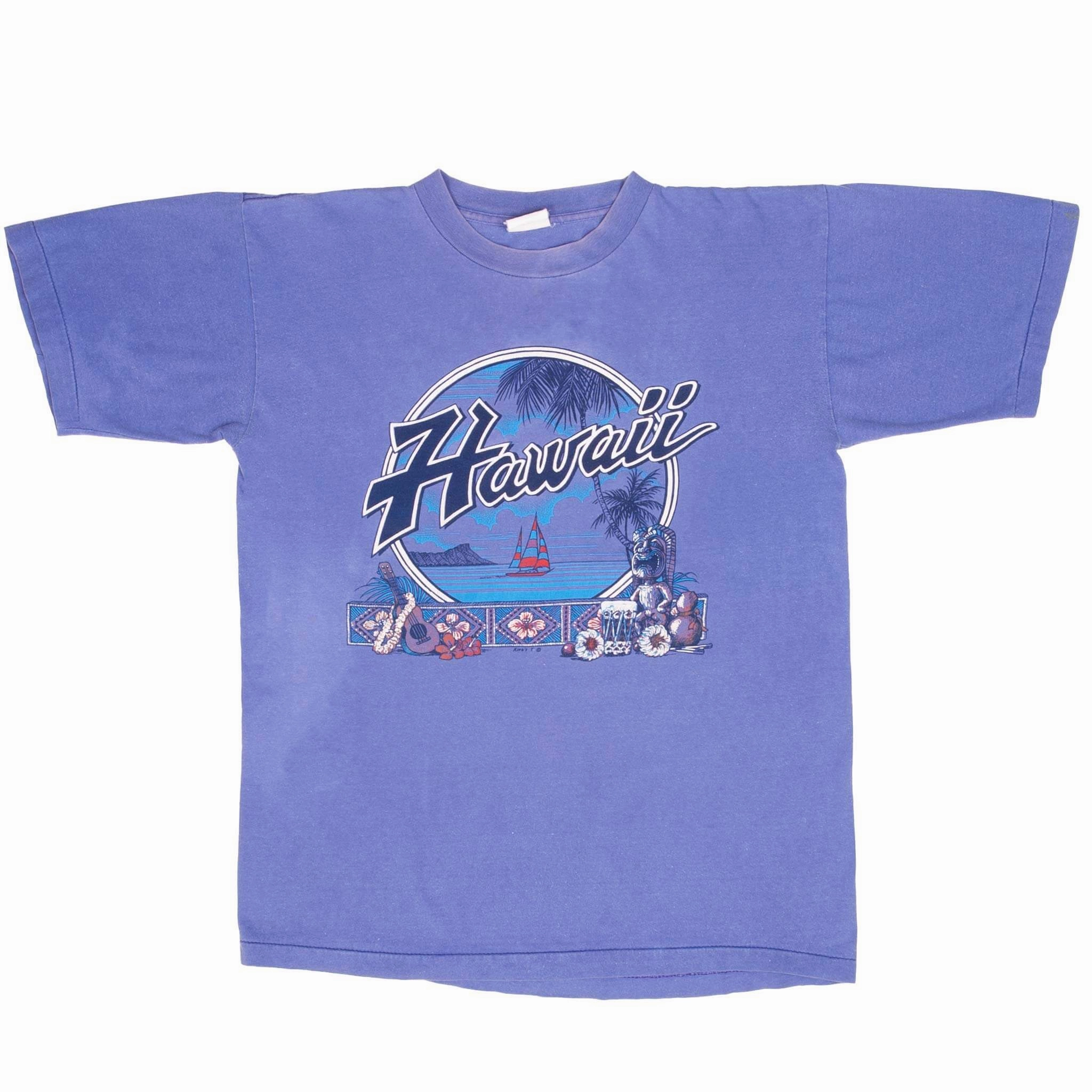 VINTAGE HAWAII GRAPHIC TEE SHIRT  1990S SIZE LARGE