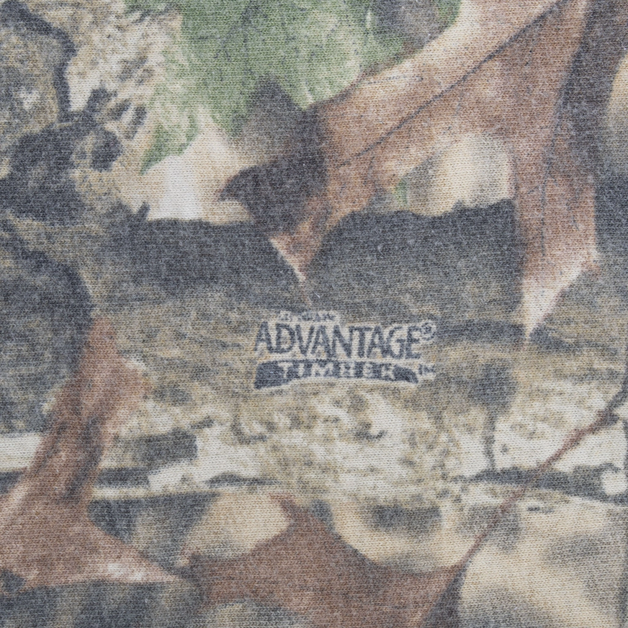 VINTAGE HUNTING ADVANTAGE TIMBER CAMO POCKET TEE SHIRT 1990S 3XL MADE IN USA