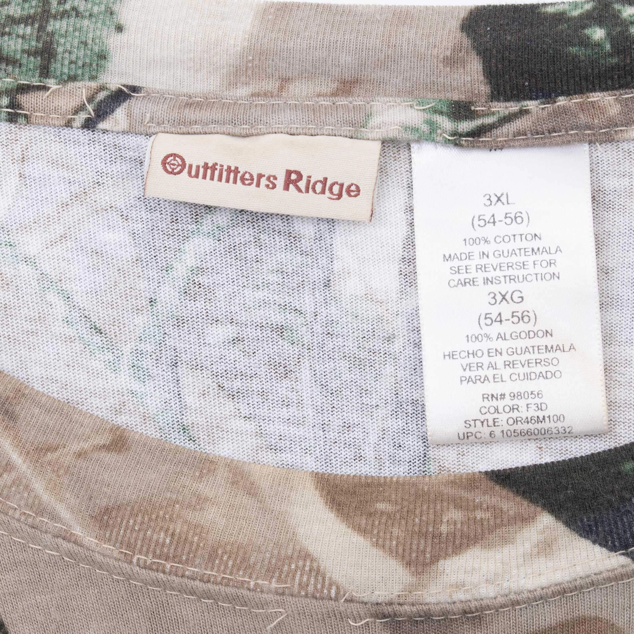 VINTAGE HUNTING FUSION 3D CAMO POCKET TEE SHIRT 3XL