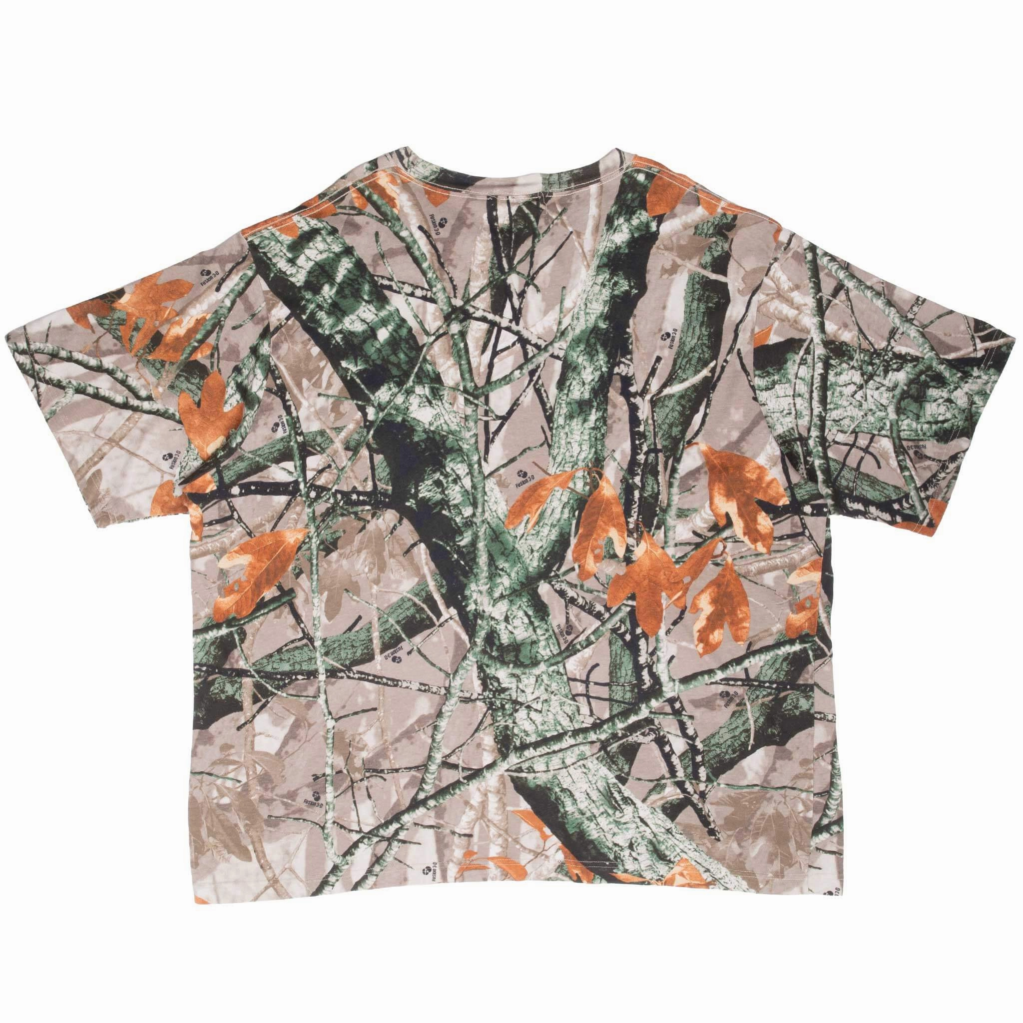 VINTAGE HUNTING FUSION 3D CAMO POCKET TEE SHIRT 3XL