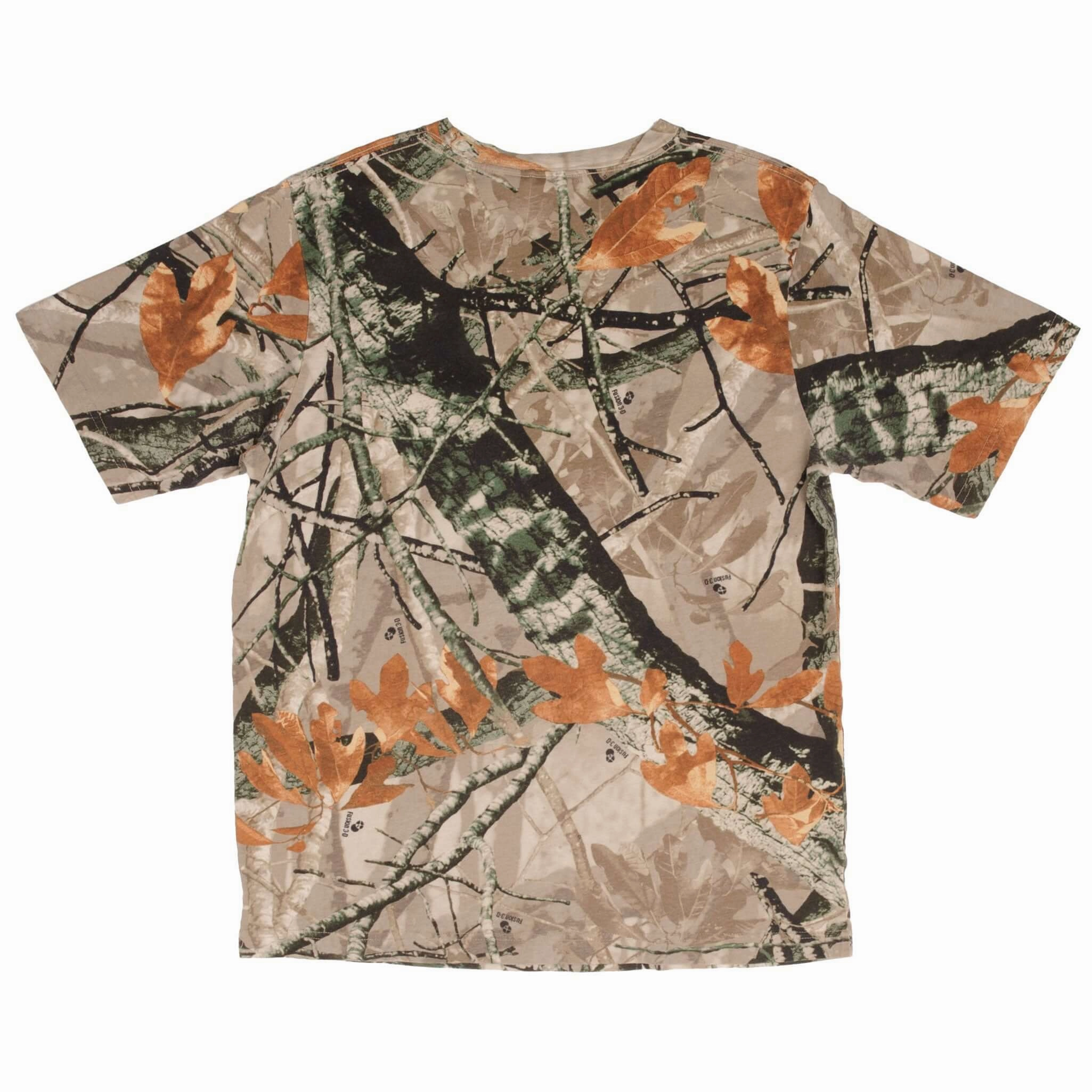 VINTAGE HUNTING FUSION 3D CAMO POCKET TEE SHIRT SIZE MEDIUM