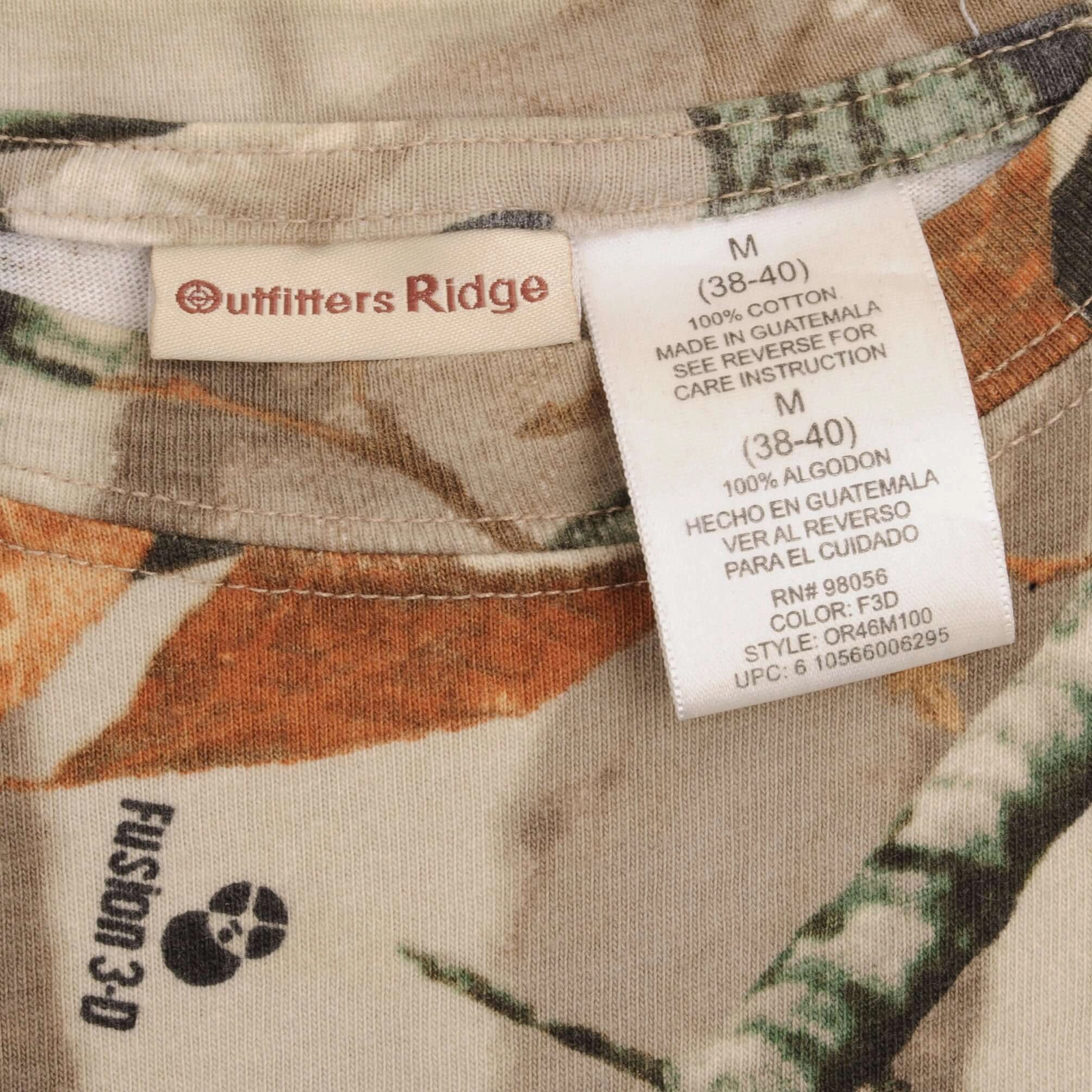 VINTAGE HUNTING FUSION 3D CAMO POCKET TEE SHIRT SIZE MEDIUM