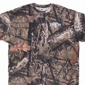 VINTAGE HUNTING MOSSY OAK BREAK UP COUNTRY CAMO TEE SHIRT SIZE 2XL