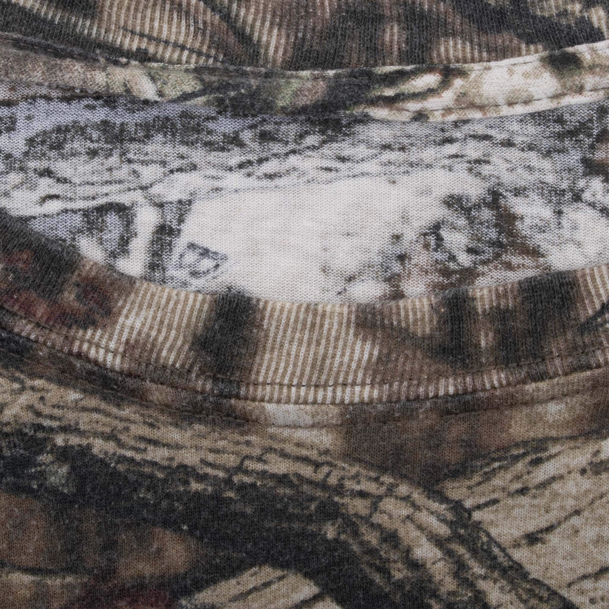 VINTAGE HUNTING MOSSY OAK BREAK UP INFINITY CAMO LONG SLEEVE TEE SHIRT LARGE
