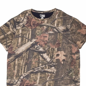 VINTAGE HUNTING MOSSY OAK BREAK UP INFINITY CAMO POCKET TEE SHIRT 2XL