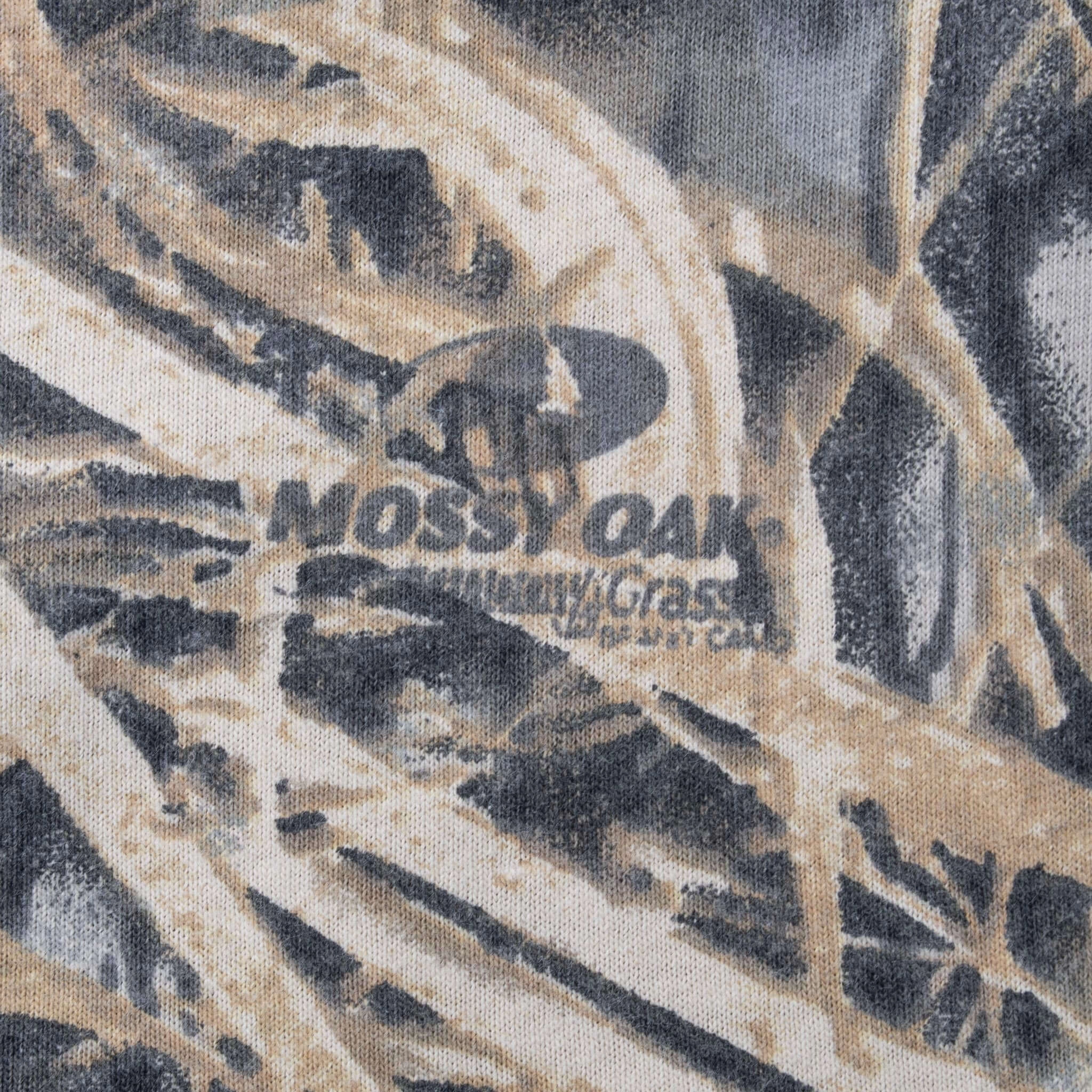 VINTAGE HUNTING MOSSY OAK SHADOW GRASS CAMO LONG SLEEVE POCKET TEE SHIRT XL
