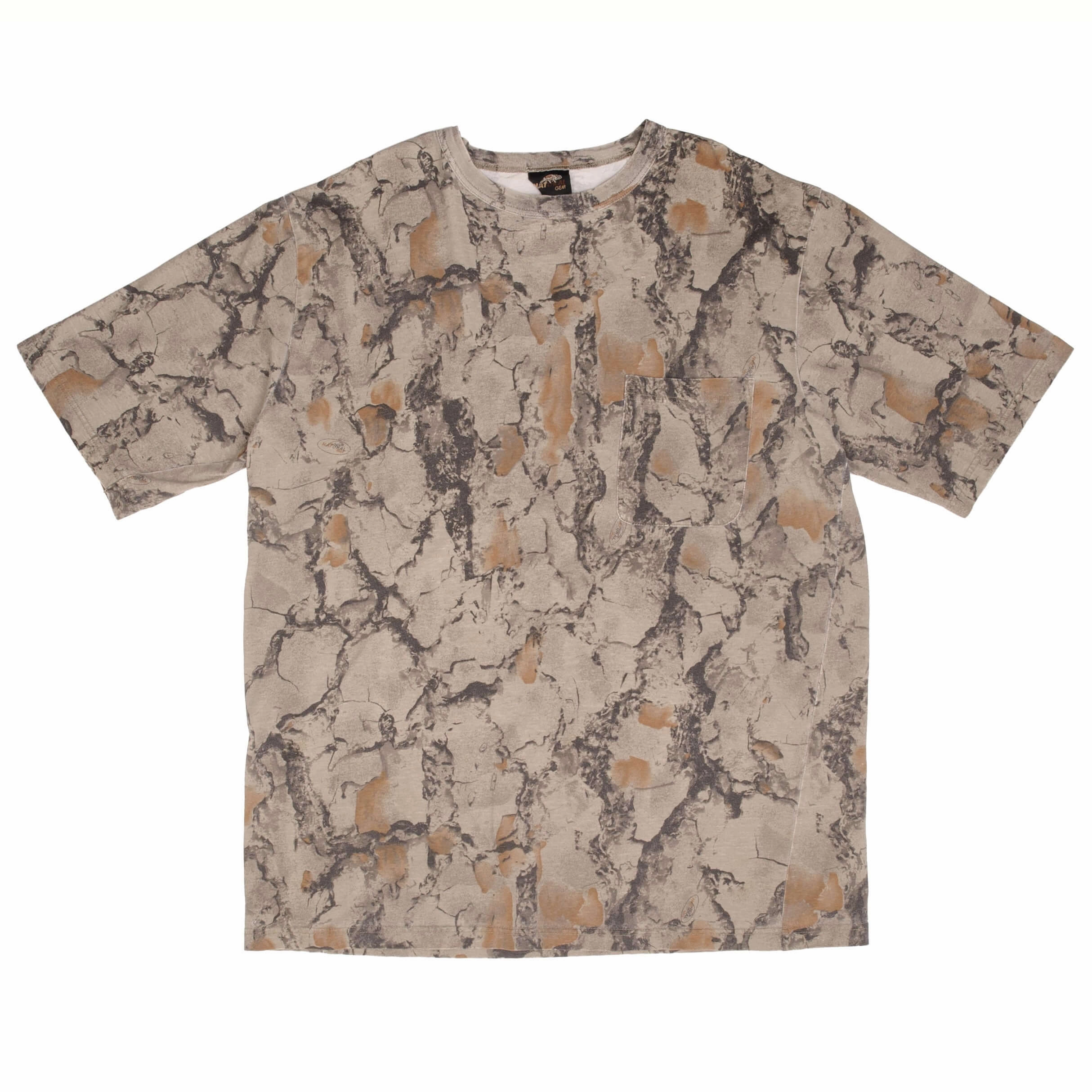 VINTAGE HUNTING NATURAL GEAR CAMO POCKET TEE SHIRT 2000S SIZE 2XL