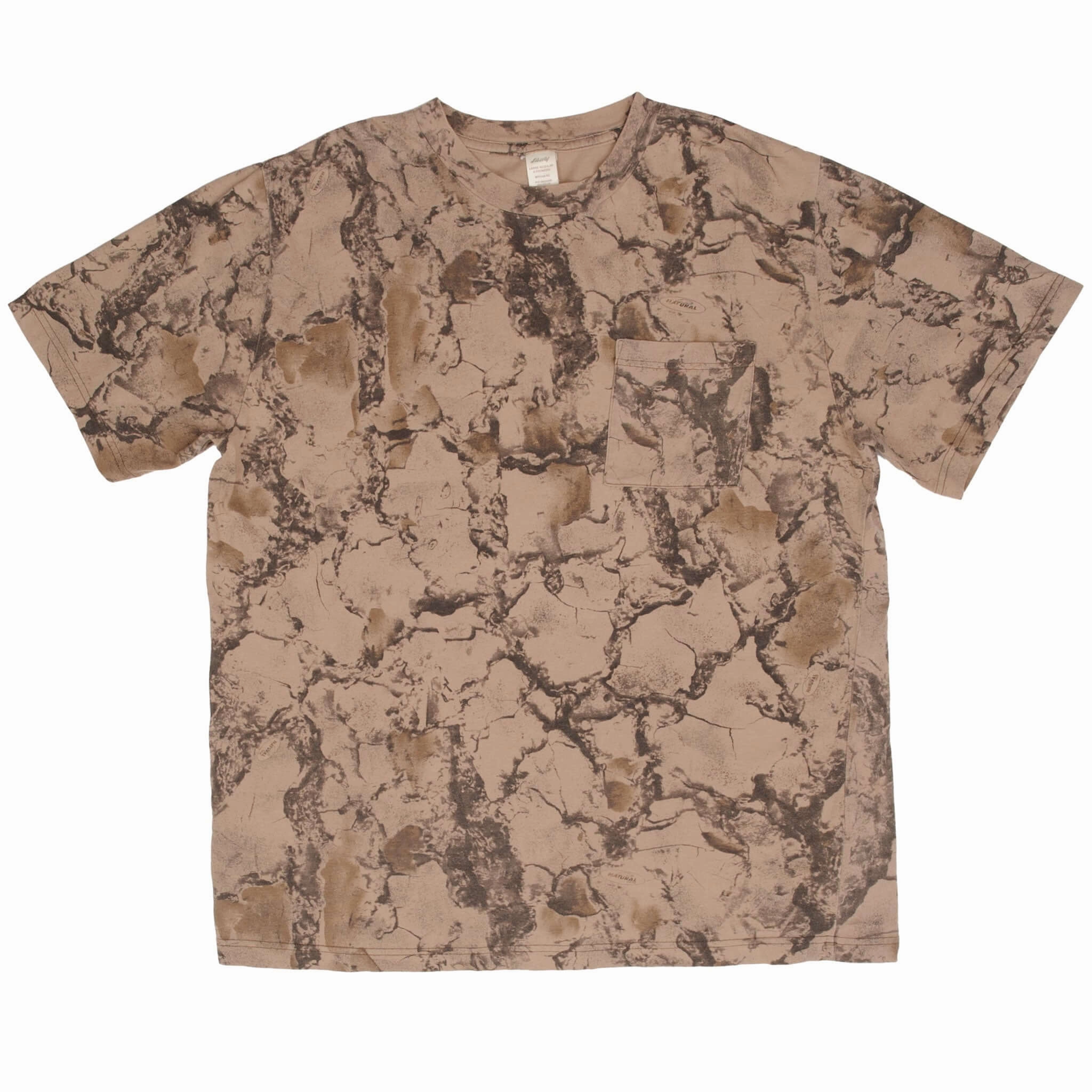 VINTAGE HUNTING NATURAL GEAR CAMO POCKET TEE SHIRT 2000S SIZE LARGE