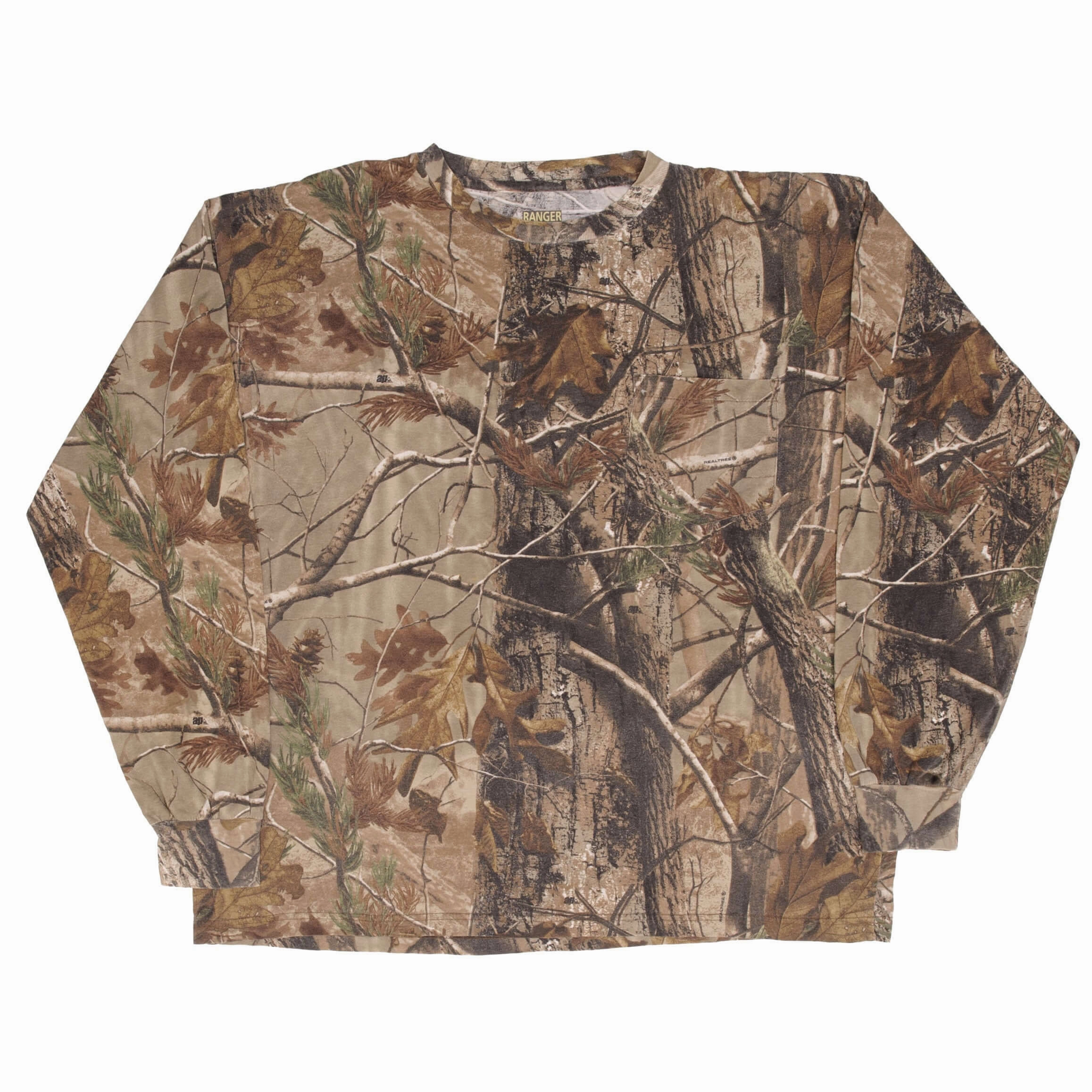 VINTAGE HUNTING REALTREE APHD CAMO LONG SLEEVE POCKET TEE SHIRT SIZE 2XL