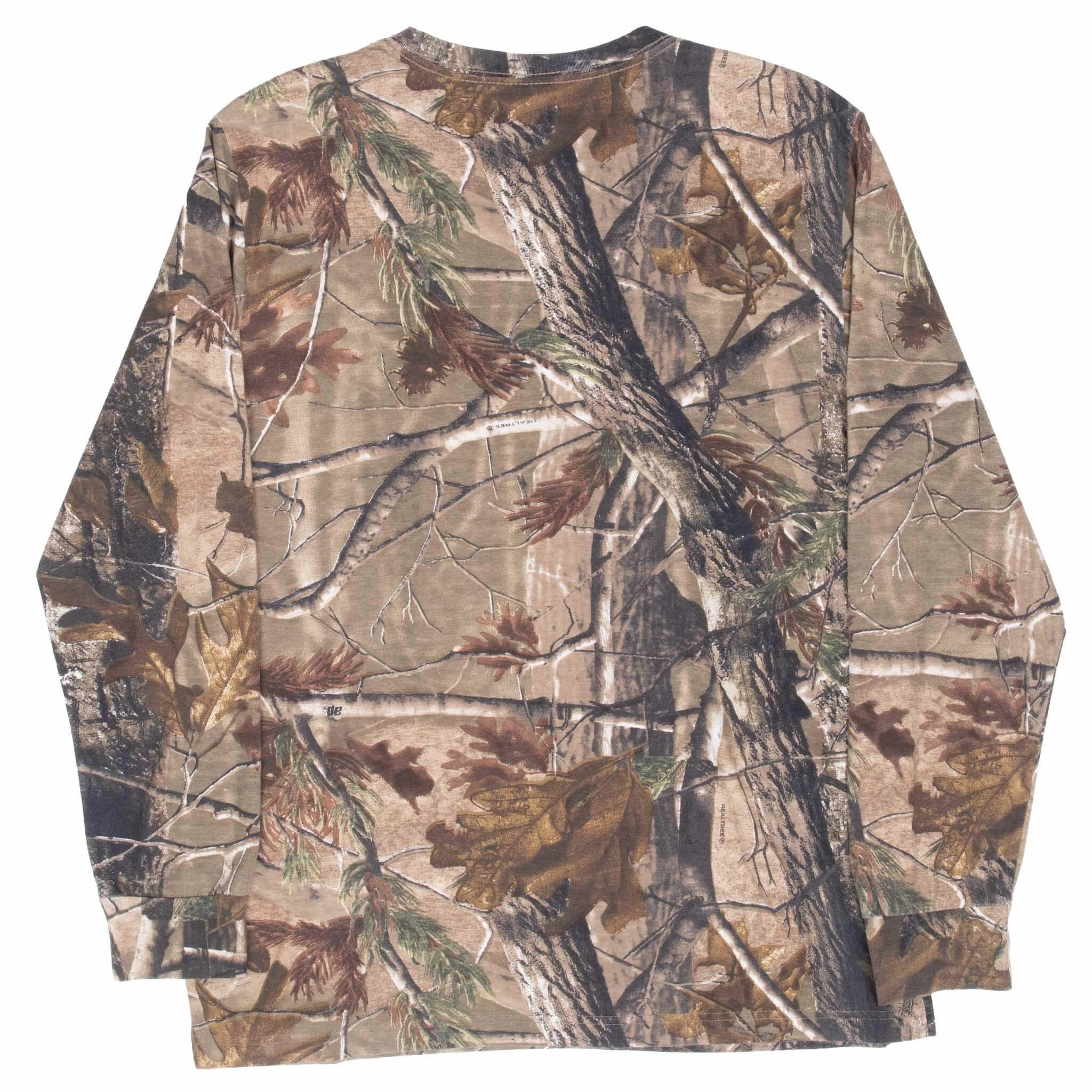 VINTAGE HUNTING REALTREE APHD CAMO LONG SLEEVE TEE SHIRT LARGE
