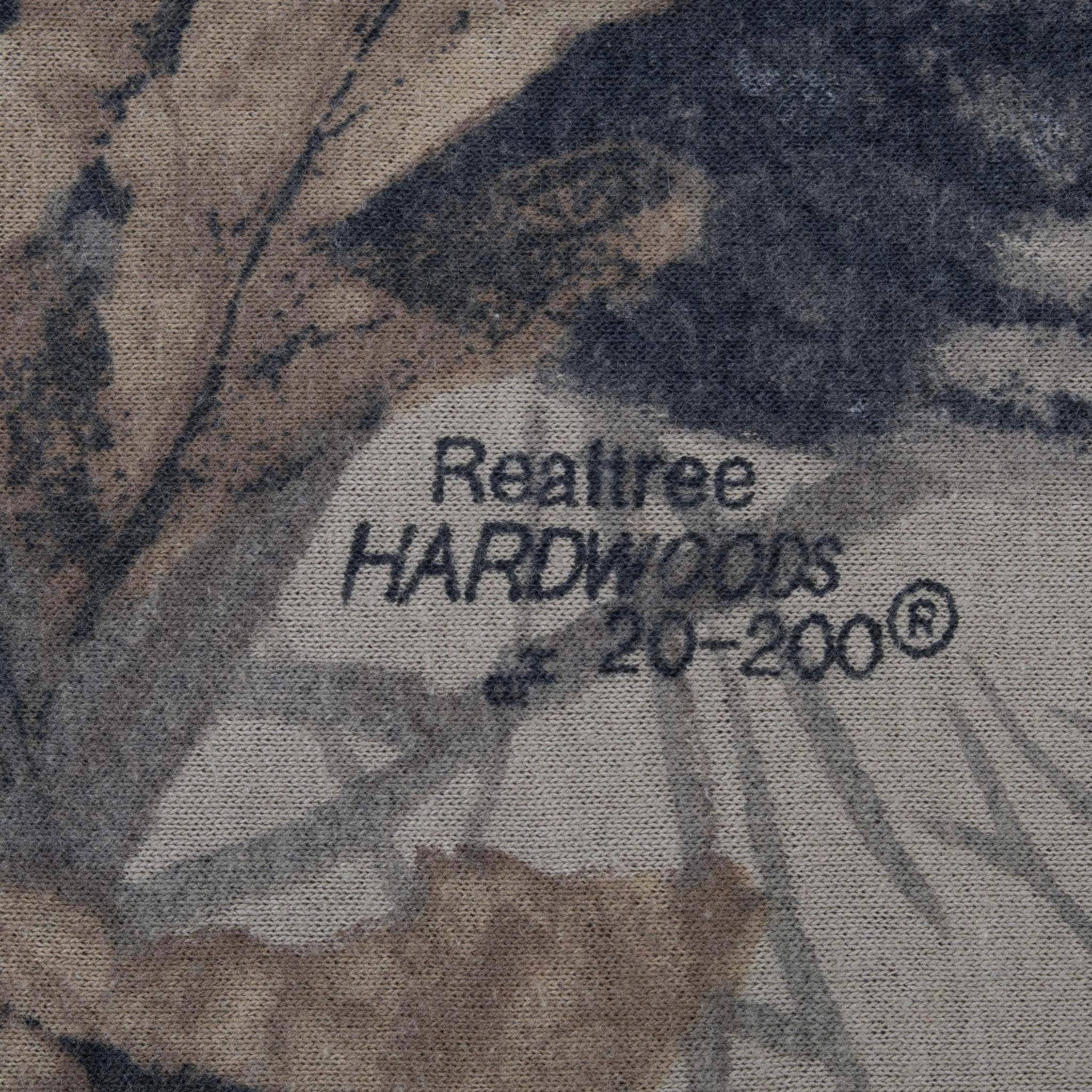 VINTAGE HUNTING REALTREE HARDWOODS CAMO LONG SLEEVE POCKET TEE SHIRT XL
