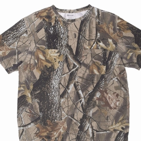 VINTAGE HUNTING REALTREE HARDWOODS CAMO TEE SHIRT LARGE