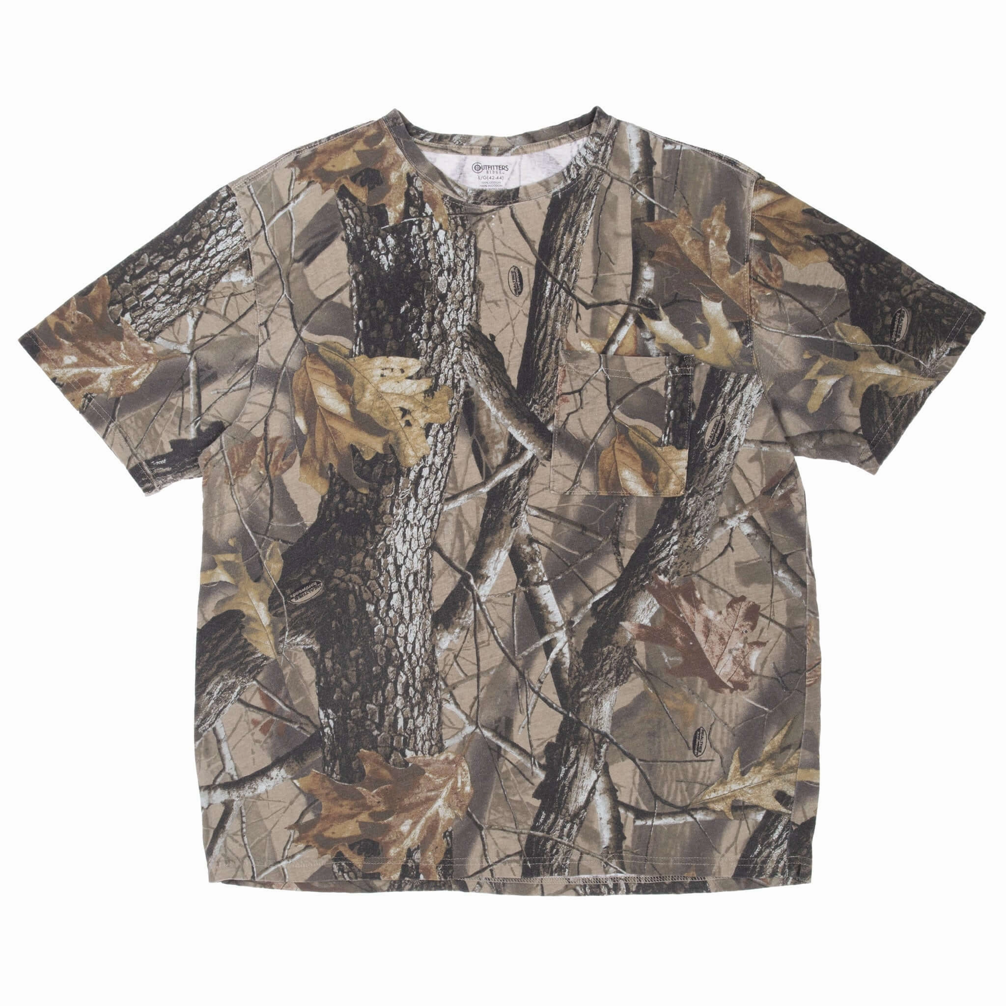 VINTAGE HUNTING REALTREE HARDWOODS CAMO TEE SHIRT LARGE