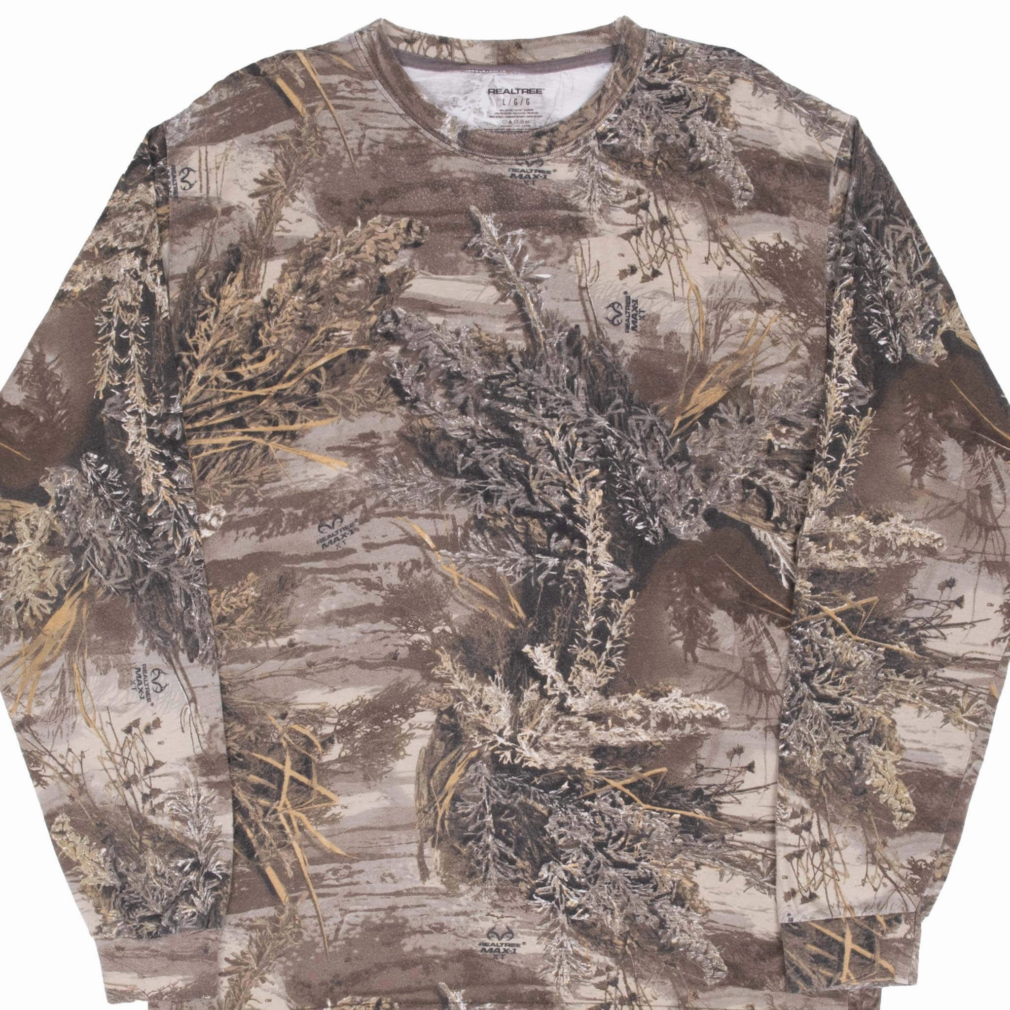 VINTAGE HUNTING REALTREE MAX 1 CAMO LONG SLEEVE TEE SHIRT MEDIUM