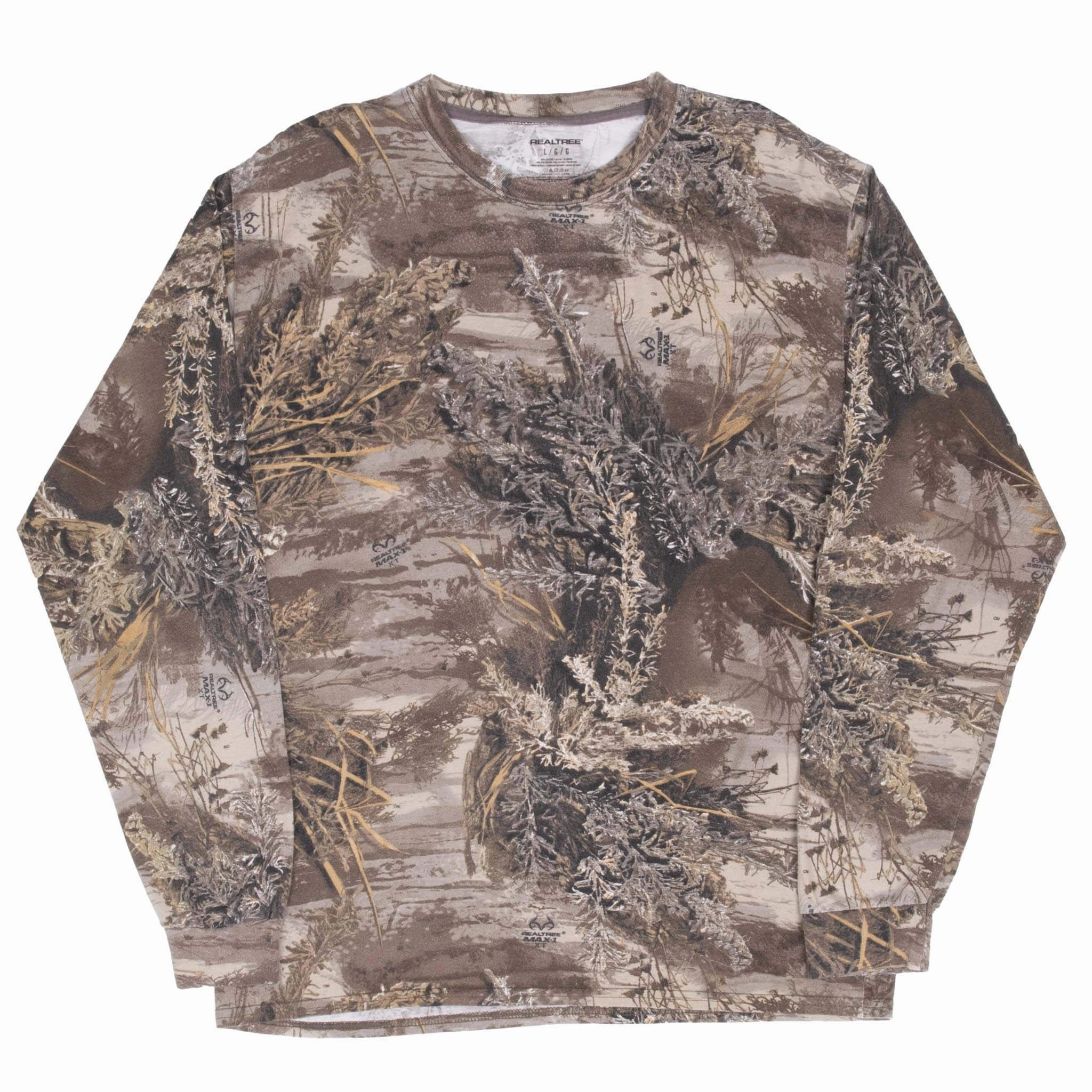 VINTAGE HUNTING REALTREE MAX 1 CAMO LONG SLEEVE TEE SHIRT MEDIUM
