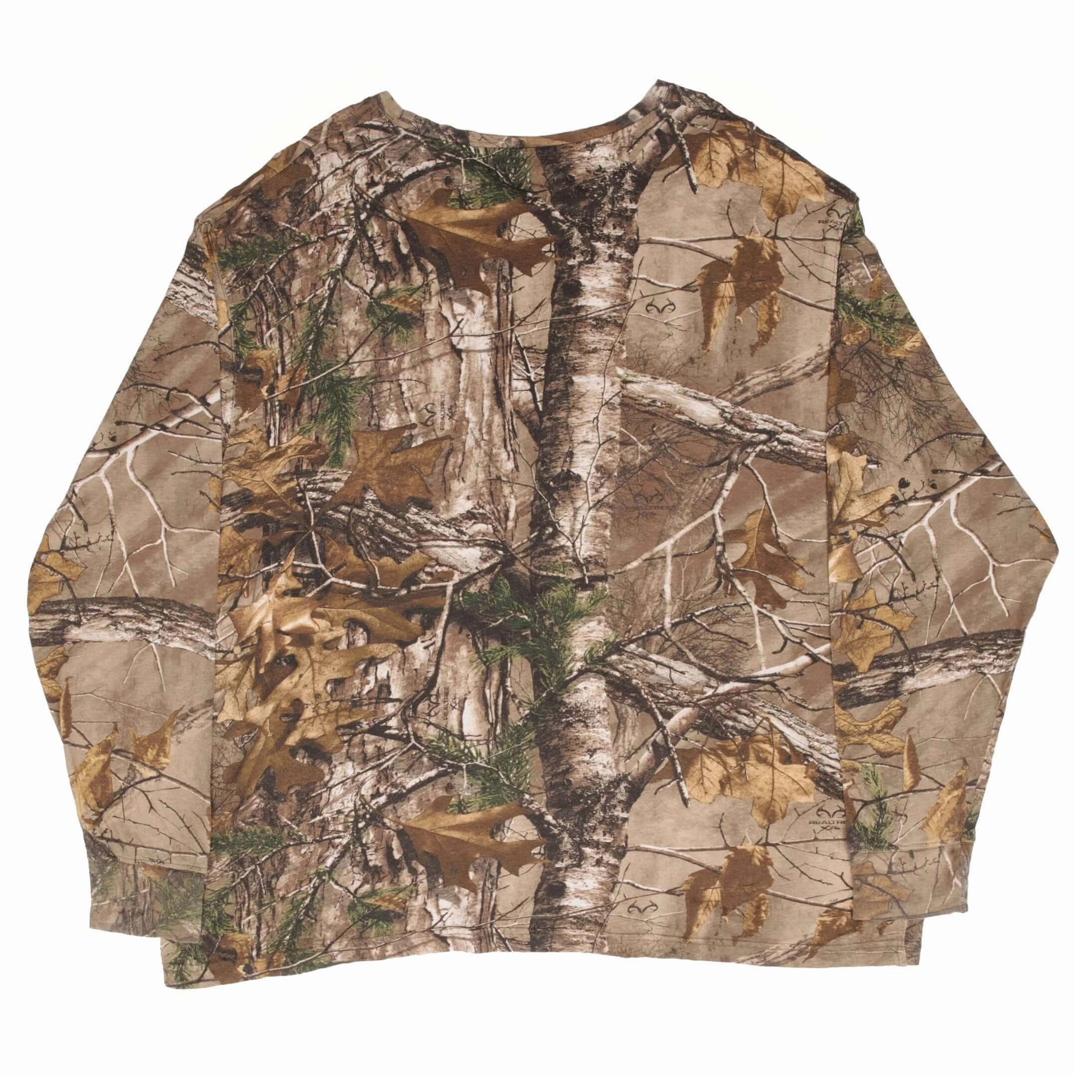 VINTAGE HUNTING REALTREE XTRA CAMO LONG SLEEVE TEE SHIRT SIZE XL