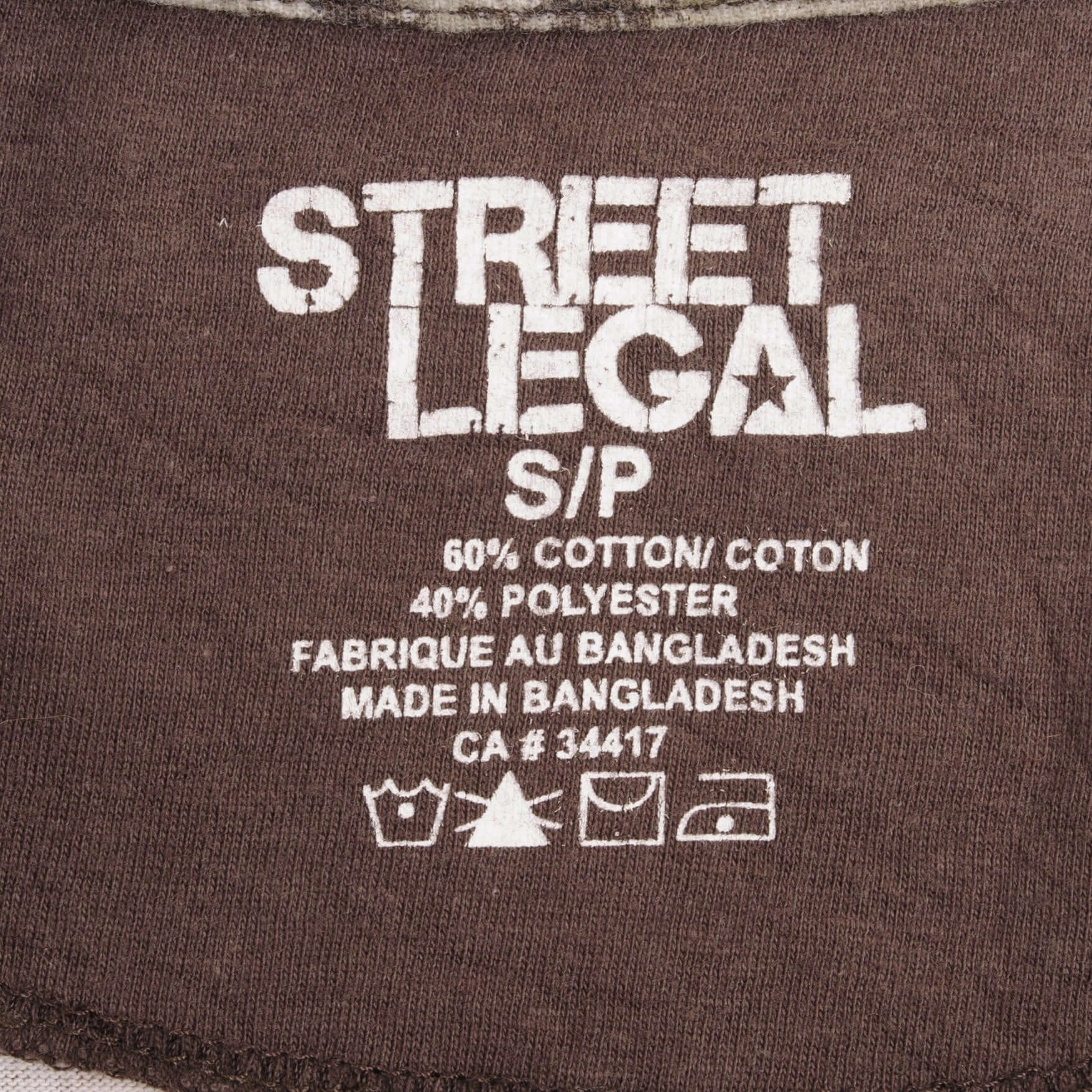 VINTAGE HUNTING STREET LEGAL CAMO LONG SLEEVE POCKET TEE SHIRT SIZE SMALL