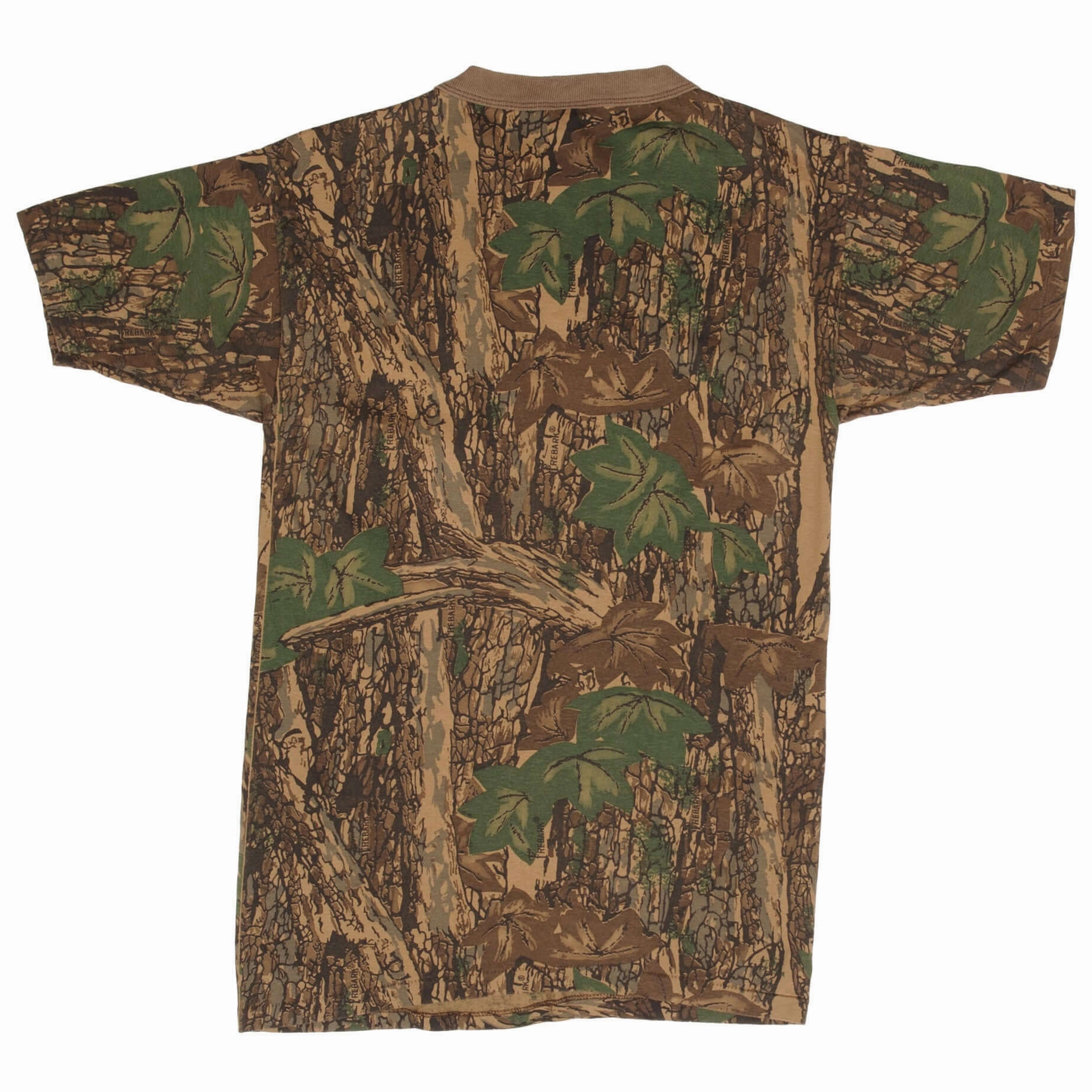 VINTAGE HUNTING TREBARK CAMO POCKET TEE SHIRT 1990S SIZE SMALL MADE IN USA