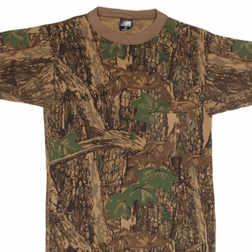 VINTAGE HUNTING TREBARK CAMO POCKET TEE SHIRT 1990S SIZE SMALL MADE IN USA