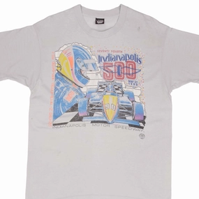 VINTAGE INDY CAR RACING INDIANAPOLIS 500 1990 TEE SHIRT SIZE LARGE MADE IN USA