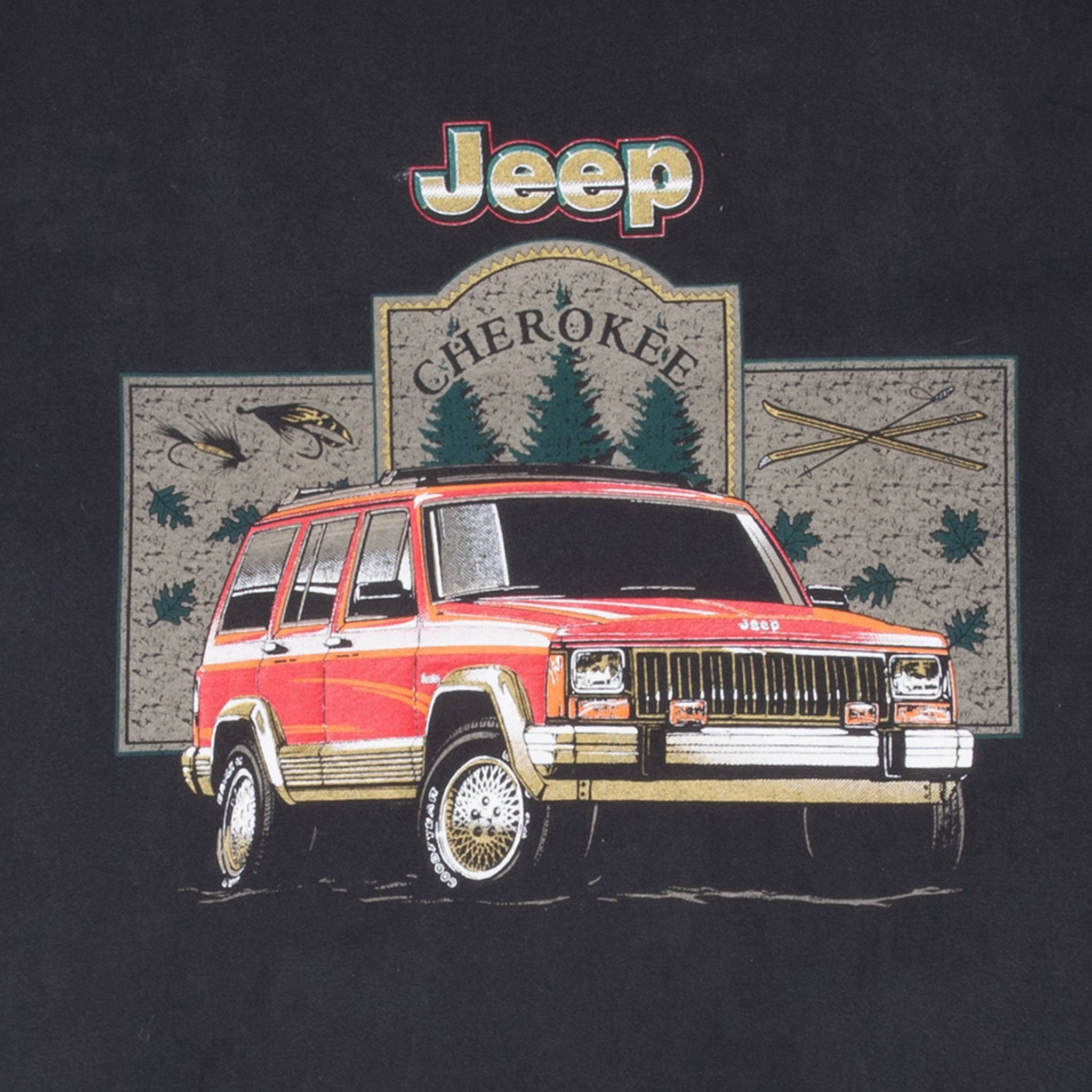 VINTAGE JEEP CHEROKEE 1990S TEE SHIRT MEDIUM MADE IN USA