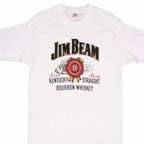 VINTAGE JIM BEAM BOURBON 1990S TEE SHIRT SIZE LARGE MADE IN USA