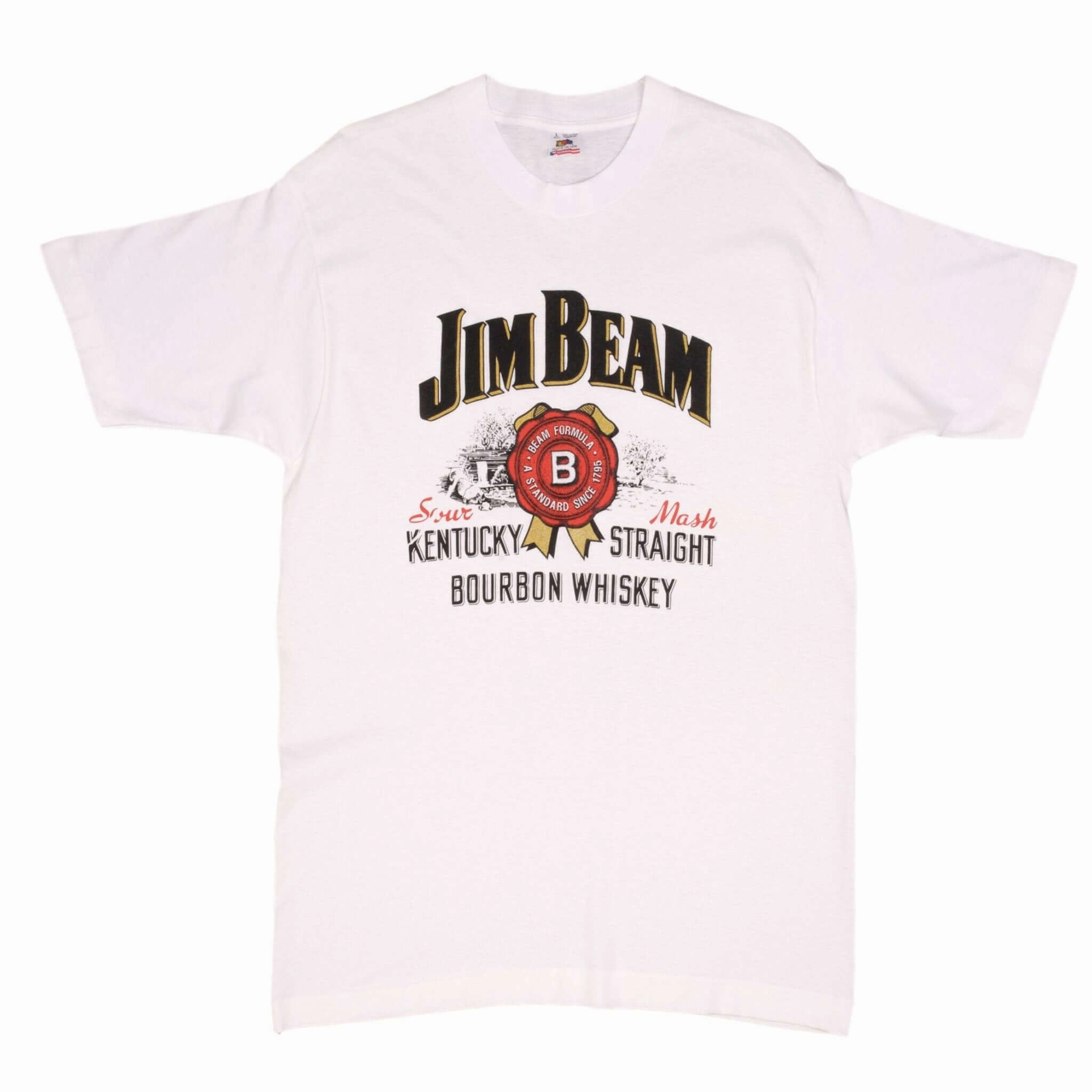 VINTAGE JIM BEAM BOURBON 1990S TEE SHIRT SIZE LARGE MADE IN USA