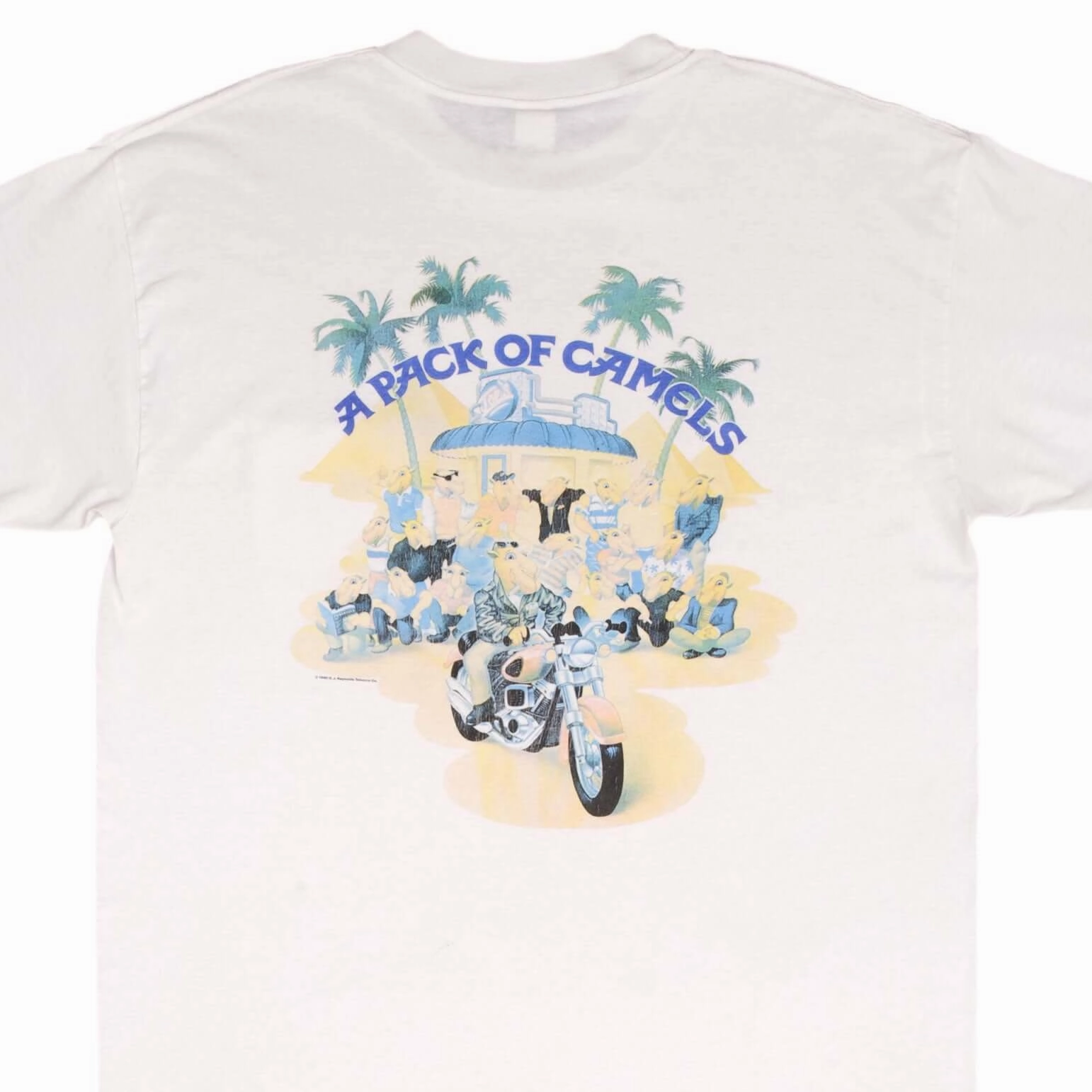 VINTAGE JOE'S PACK OF CAMEL POCKET TEE SHIRT 1990S SIZE LARGE MADE IN USA