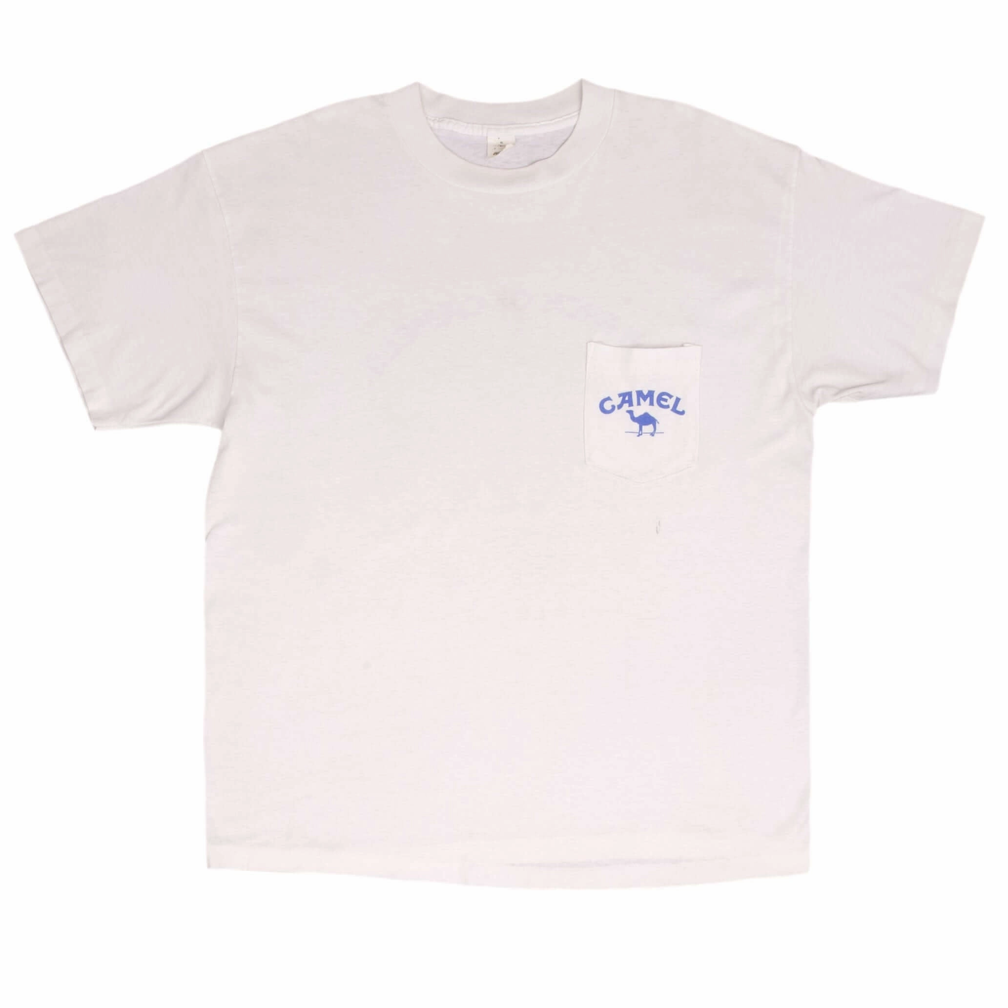 VINTAGE JOE'S PACK OF CAMEL POCKET TEE SHIRT 1990S SIZE LARGE MADE IN USA