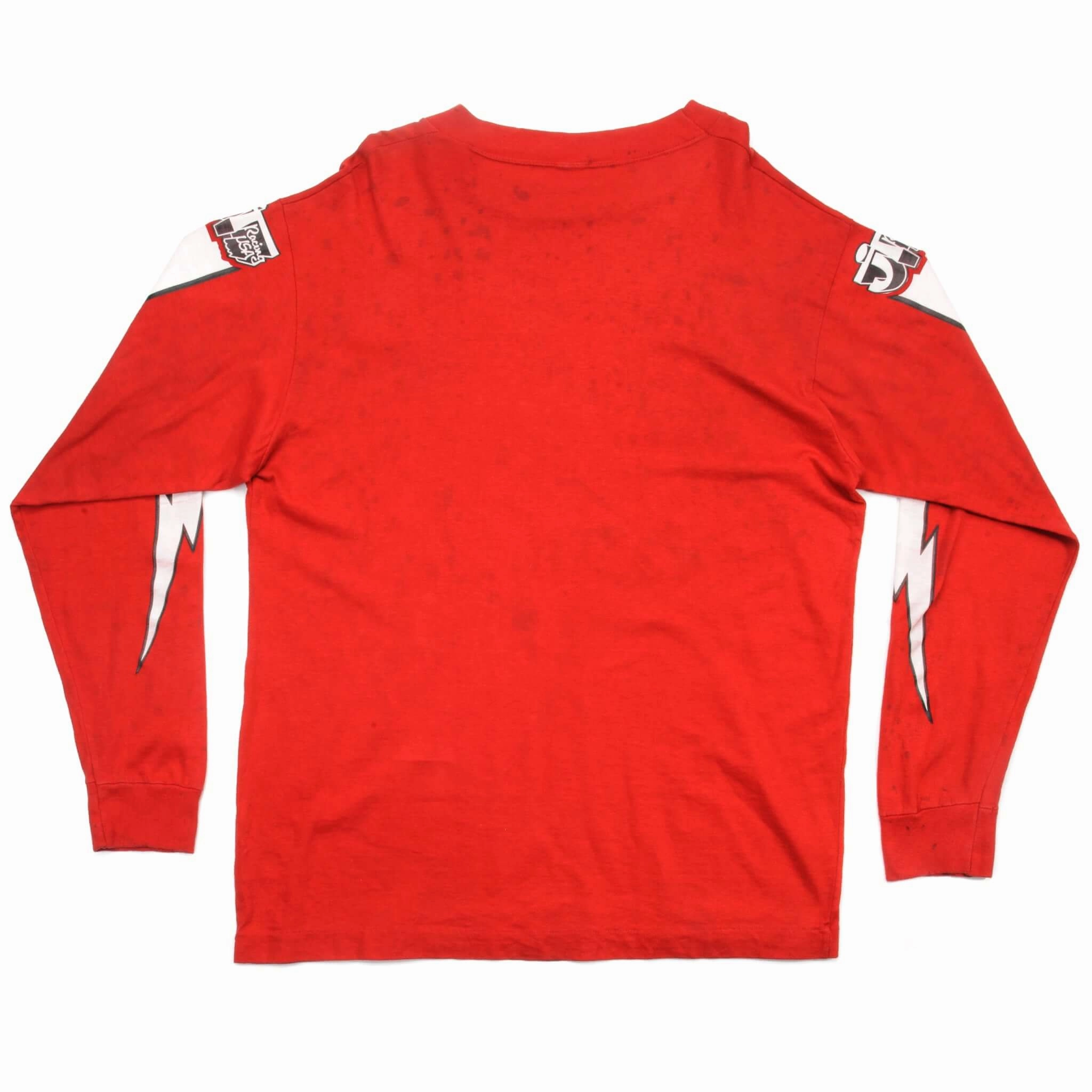 VINTAGE JT RACING HONDA MOTOCROSS MX LONG SLEEVES TEE SHIRT SIZE LARGE 1970s