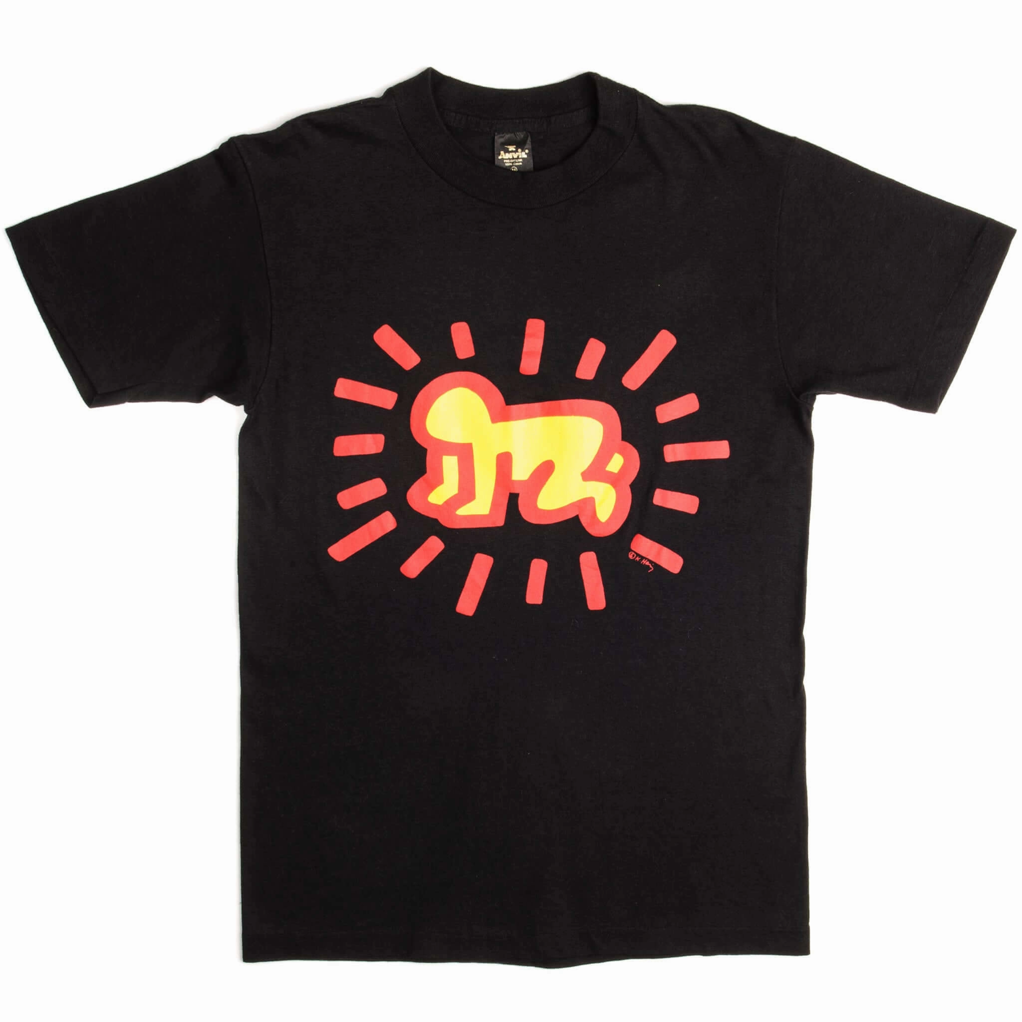 VINTAGE KEITH HARING TEE SHIRT 1990s SIZE SMALL MADE IN USA